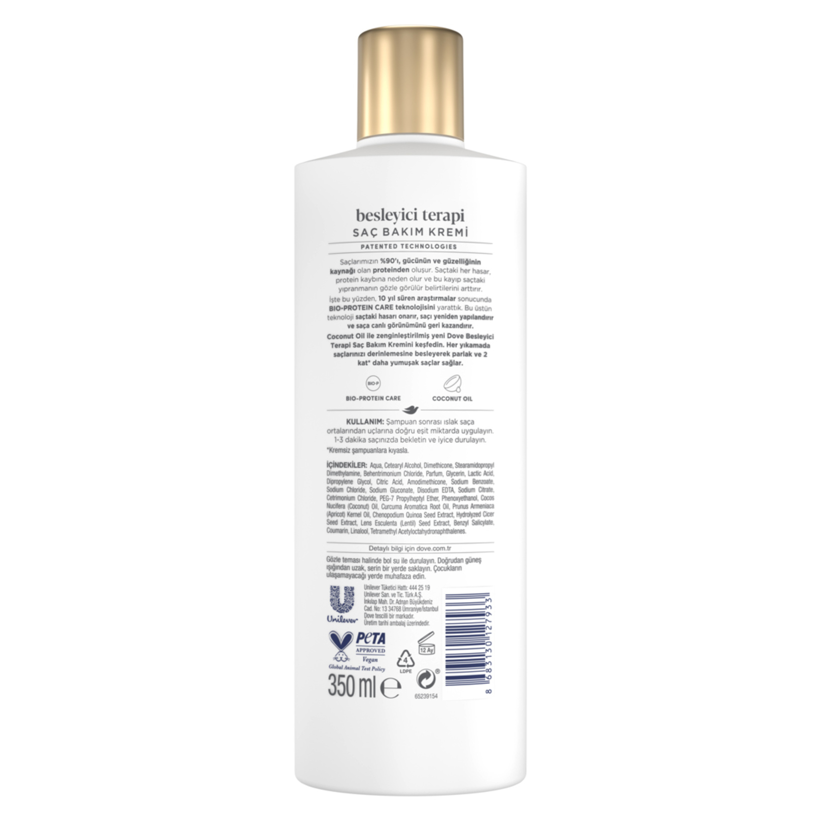 Dove Saç Bakım Kremi Besleyici Terapi 350 Ml - Görsel 2