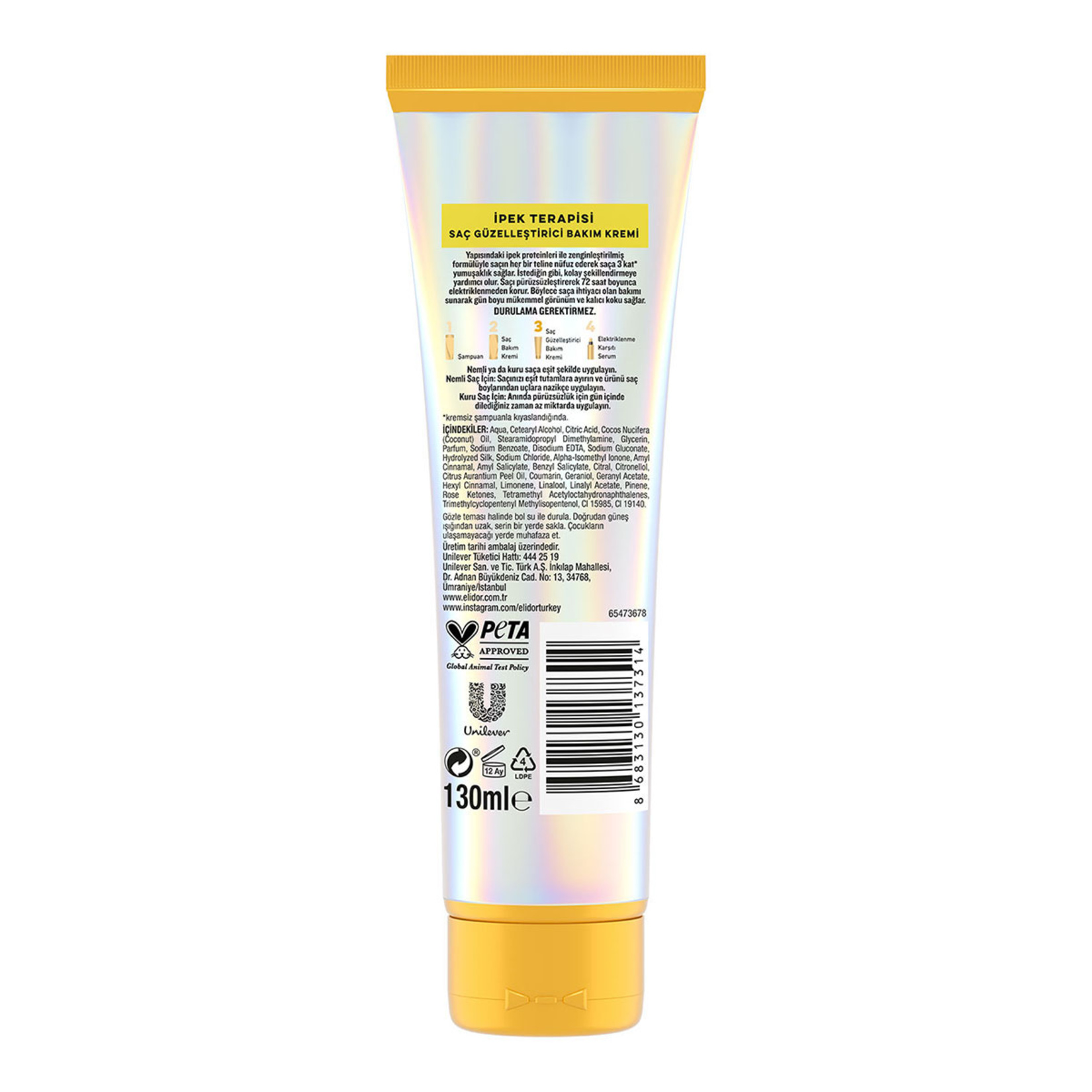 Elidor İpek Terapisi Güzelleştirici Saç Kremi 130 Ml - Görsel 3