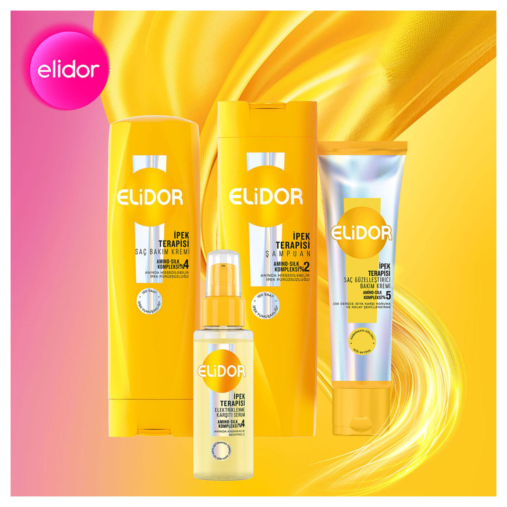 Elidor İpek Terapisi Güzelleştirici Saç Kremi 130 Ml - Görsel 9