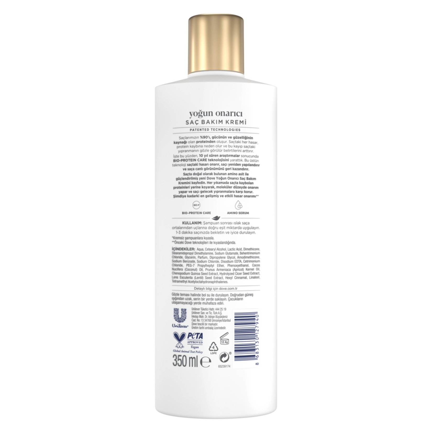 Dove Saç Bakım Kremi Yoğun Onarıcı 350 Ml - Görsel 2