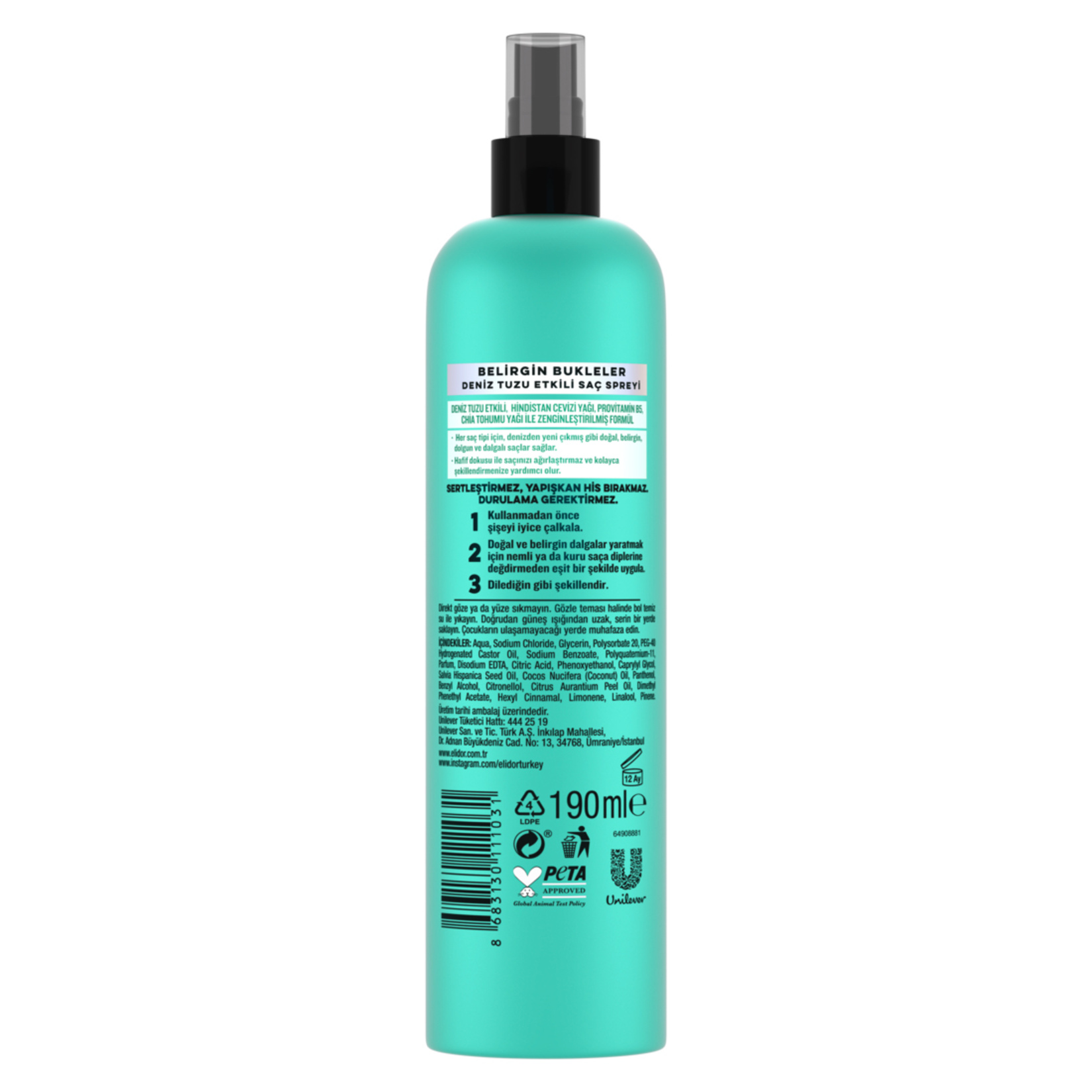Elidor Belirgin Bukleler Sprey 190 Ml - Görsel 2