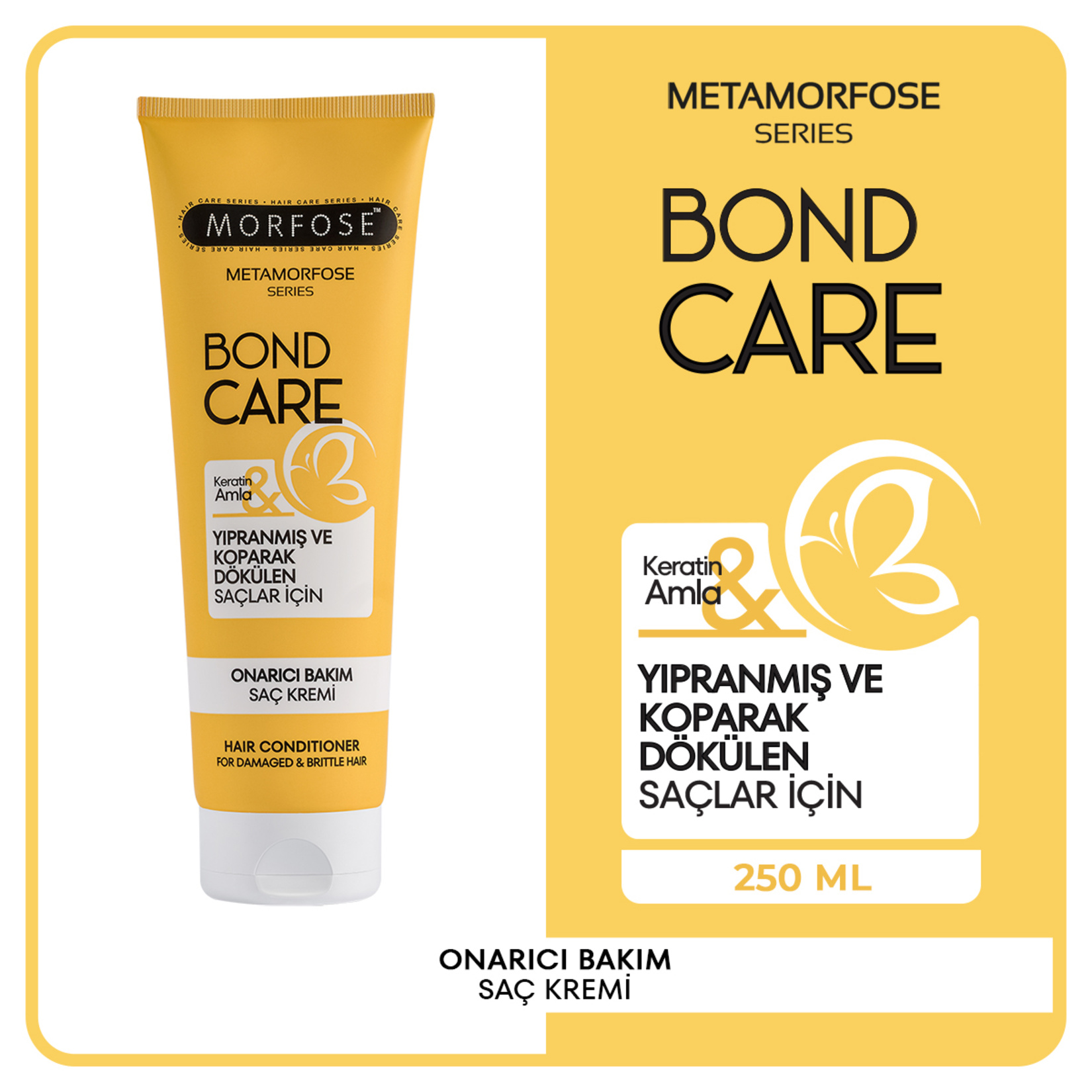 Morfose Metamorfose Onarıcı Bakım Saç Kremi 250 Ml - Görsel 2