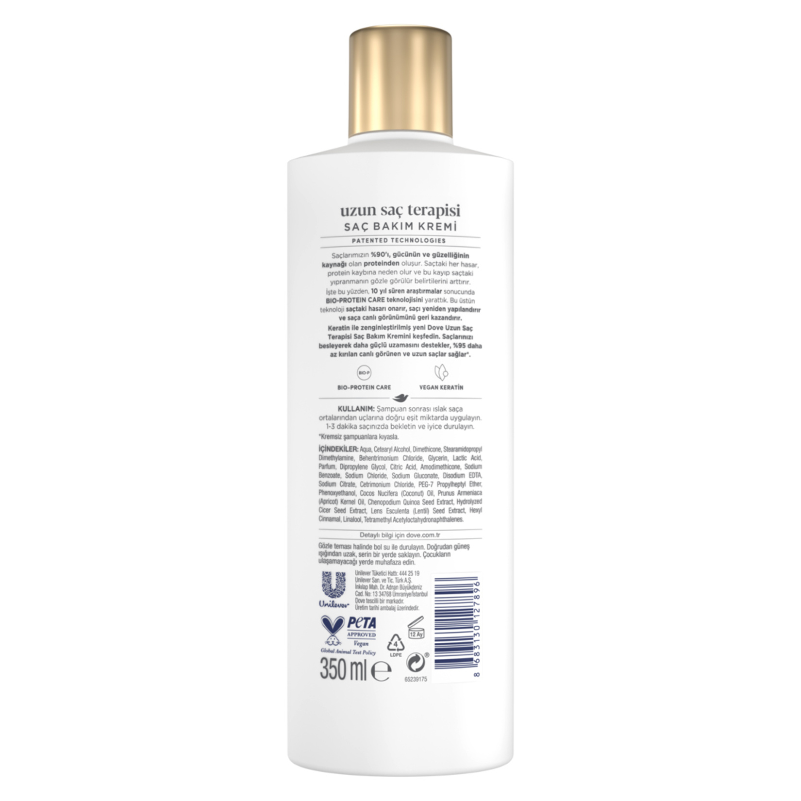 Dove Saç Bakım Kremi Uzun Saç Terapisi 350 Ml - Görsel 2