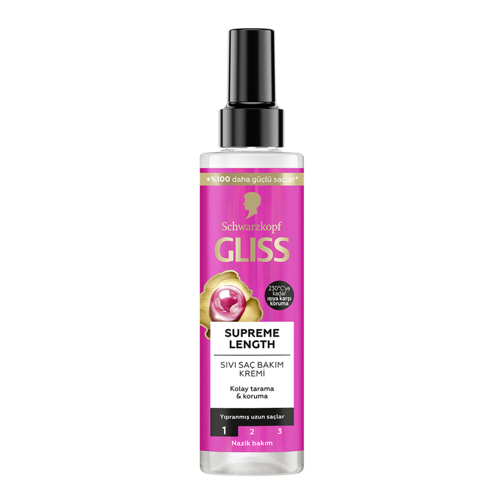 Gliss Supreme Length Sıvı Saç Bakım Kremi -  Biotin Kompleksi ve Şakayık Çiçeği Özü ile 200 Ml - Görsel 1