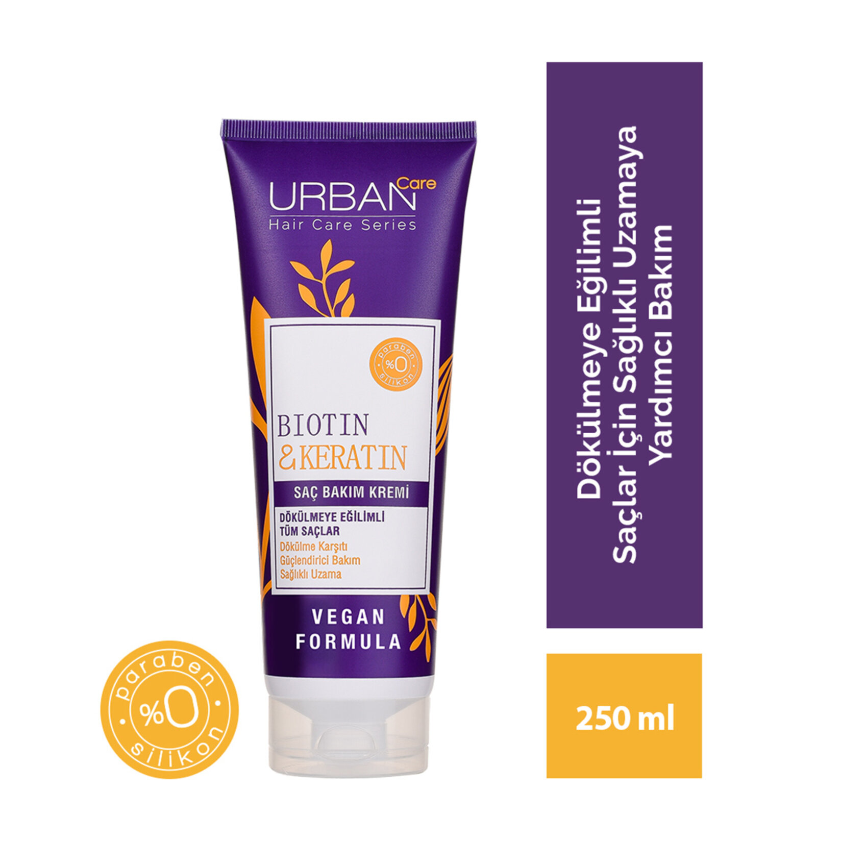 URBAN Care Biotin & Keratin Saç Bakım Kremi 250ml - Görsel 2