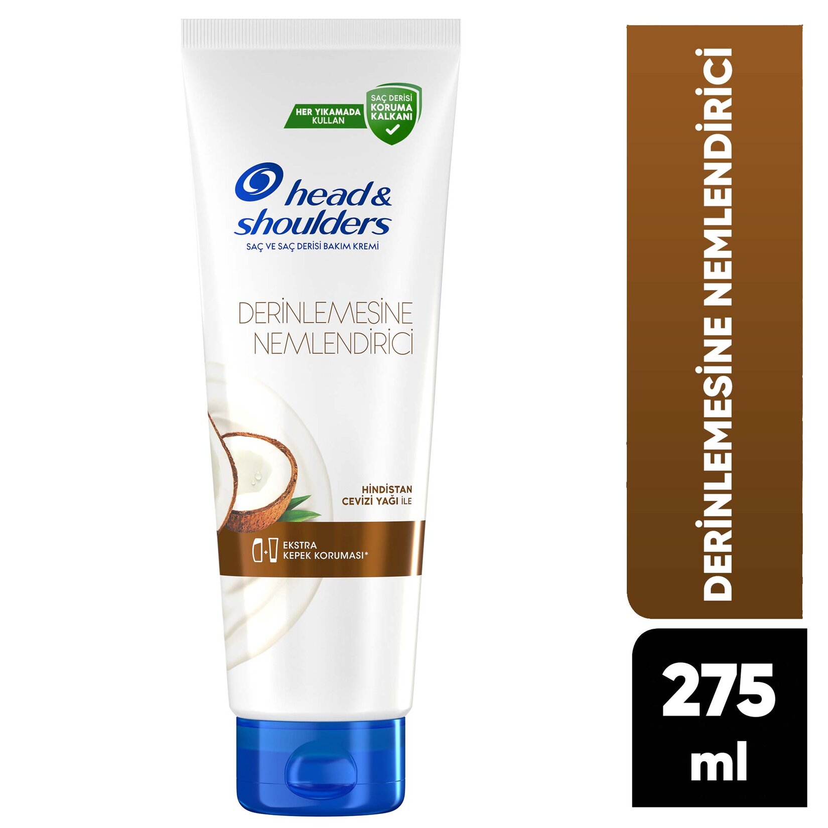 Head & Shoulders Derin Nemlendirici Kepek Hindistan Cevizi Yağlı Saç Kremi 275 ML - Görsel 2