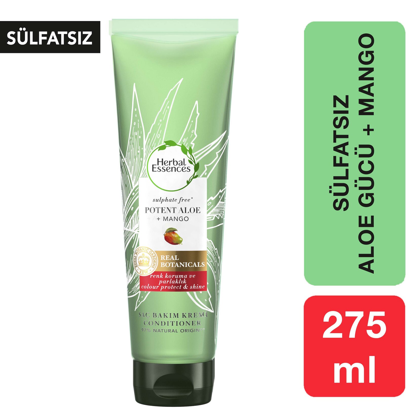 Herbal Essences Sülfatsız Renk Koruma ve Nem Aloe + Mango Saç Bakım Kremin 275 ml - Görsel 2