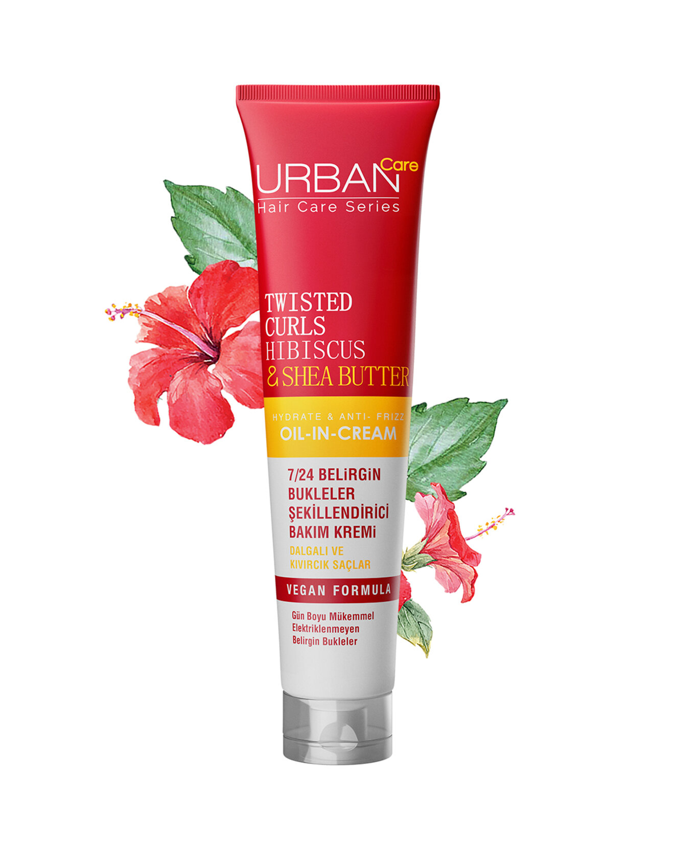 URBAN Care Curl Hibiscus 7/24 Durulanmayan Bakım Kremi175ml - Görsel 3