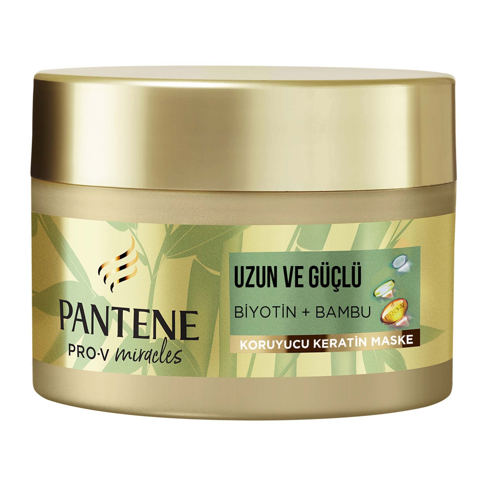 Pantene Koruyucu Keratin Saç Maskesi Uzun ve Güçlü Biyotin + Bambu 160 ml - Görsel 1