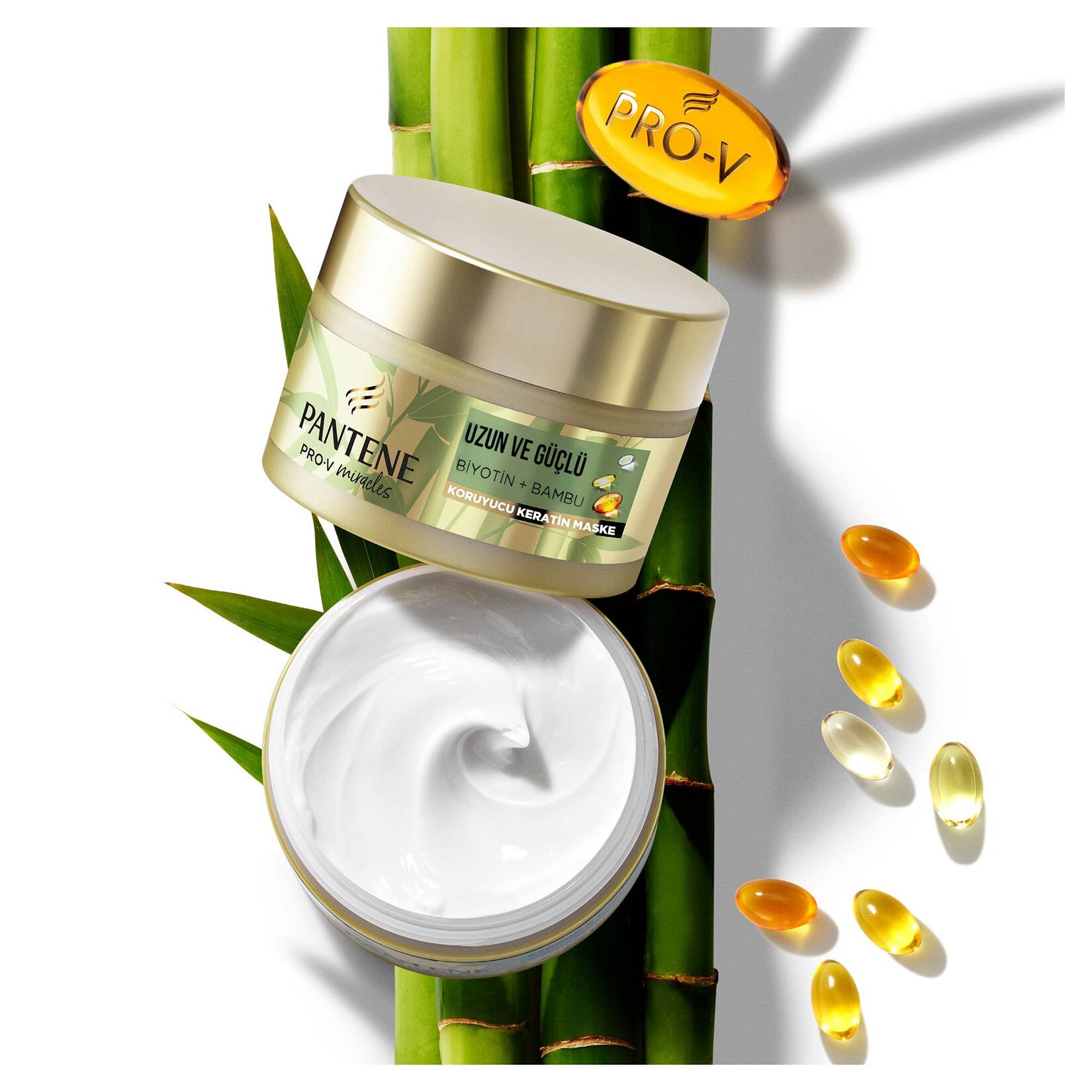 Pantene Koruyucu Keratin Saç Maskesi Uzun ve Güçlü Biyotin + Bambu 160 ml - Görsel 4