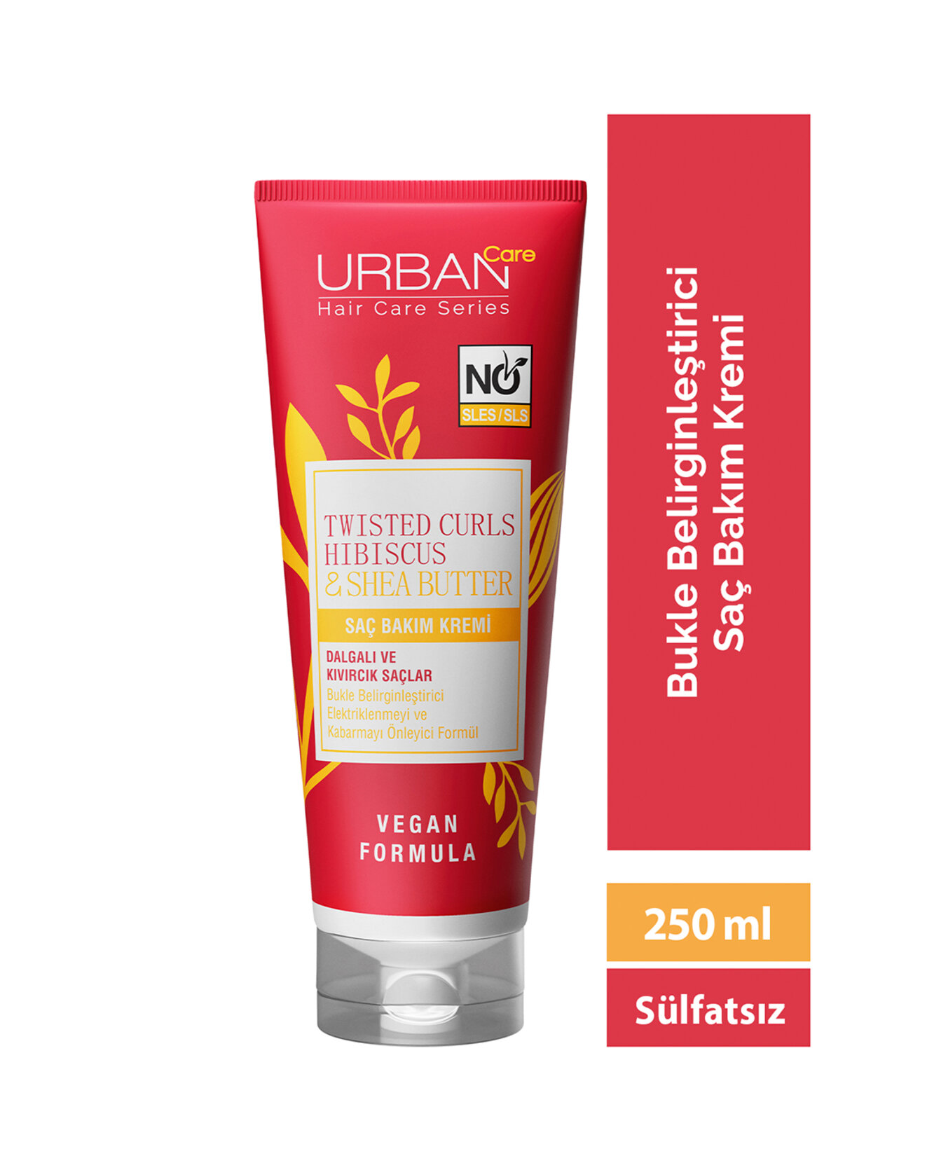 URBAN Care Curl Hibiscus Sülfatsız Saç Bakım Kremi 250ml - Görsel 2