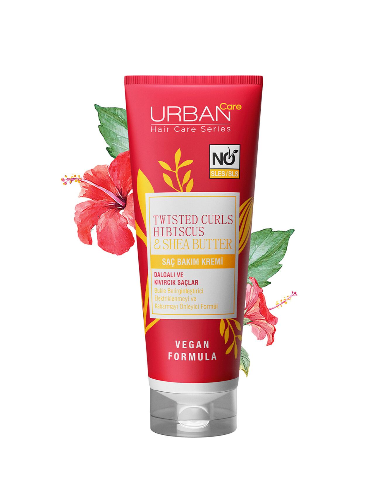 URBAN Care Curl Hibiscus Sülfatsız Saç Bakım Kremi 250ml - Görsel 3