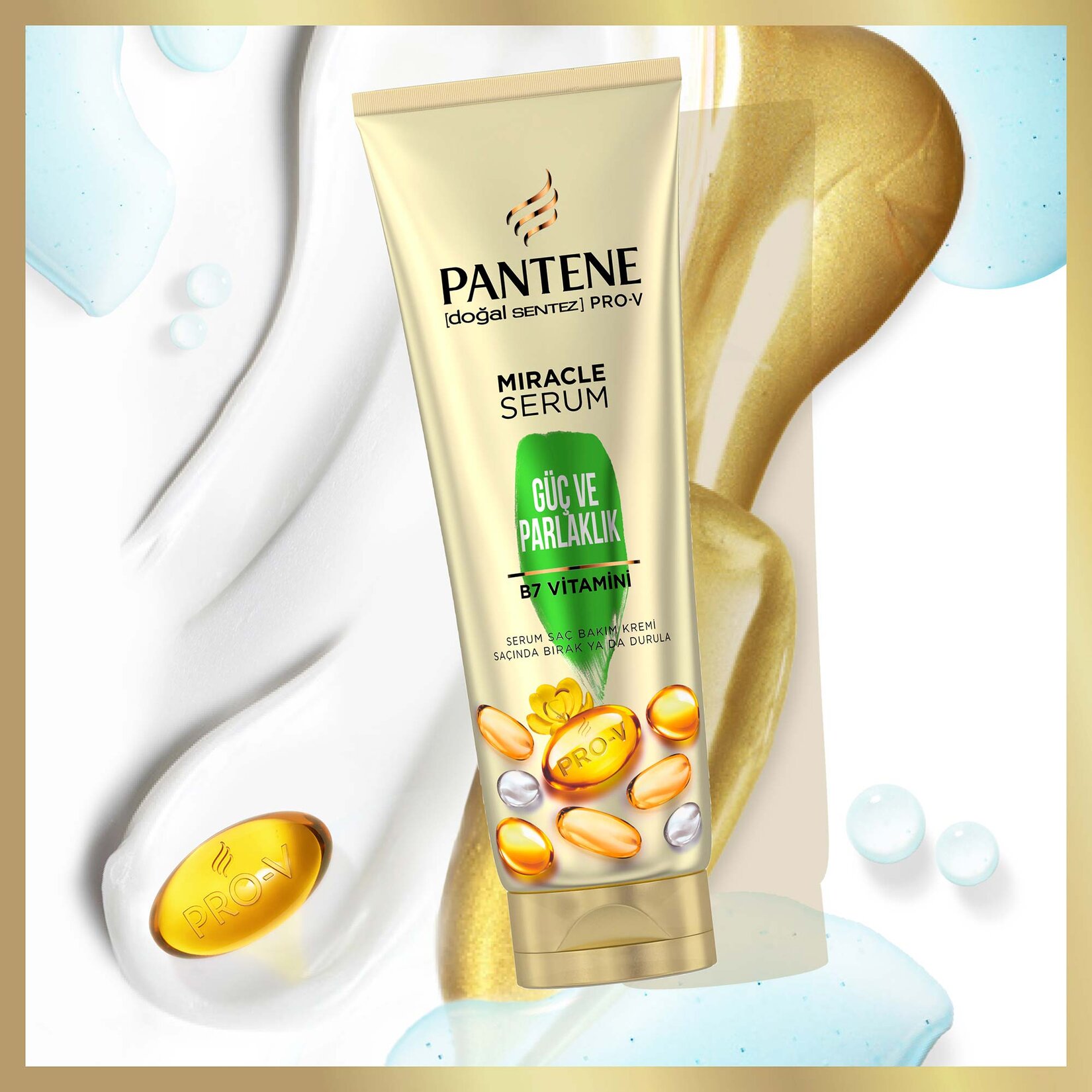 Pantene Miracle Güç ve Parlaklık Serum Saç Bakım Kremi 200 ml - Görsel 4