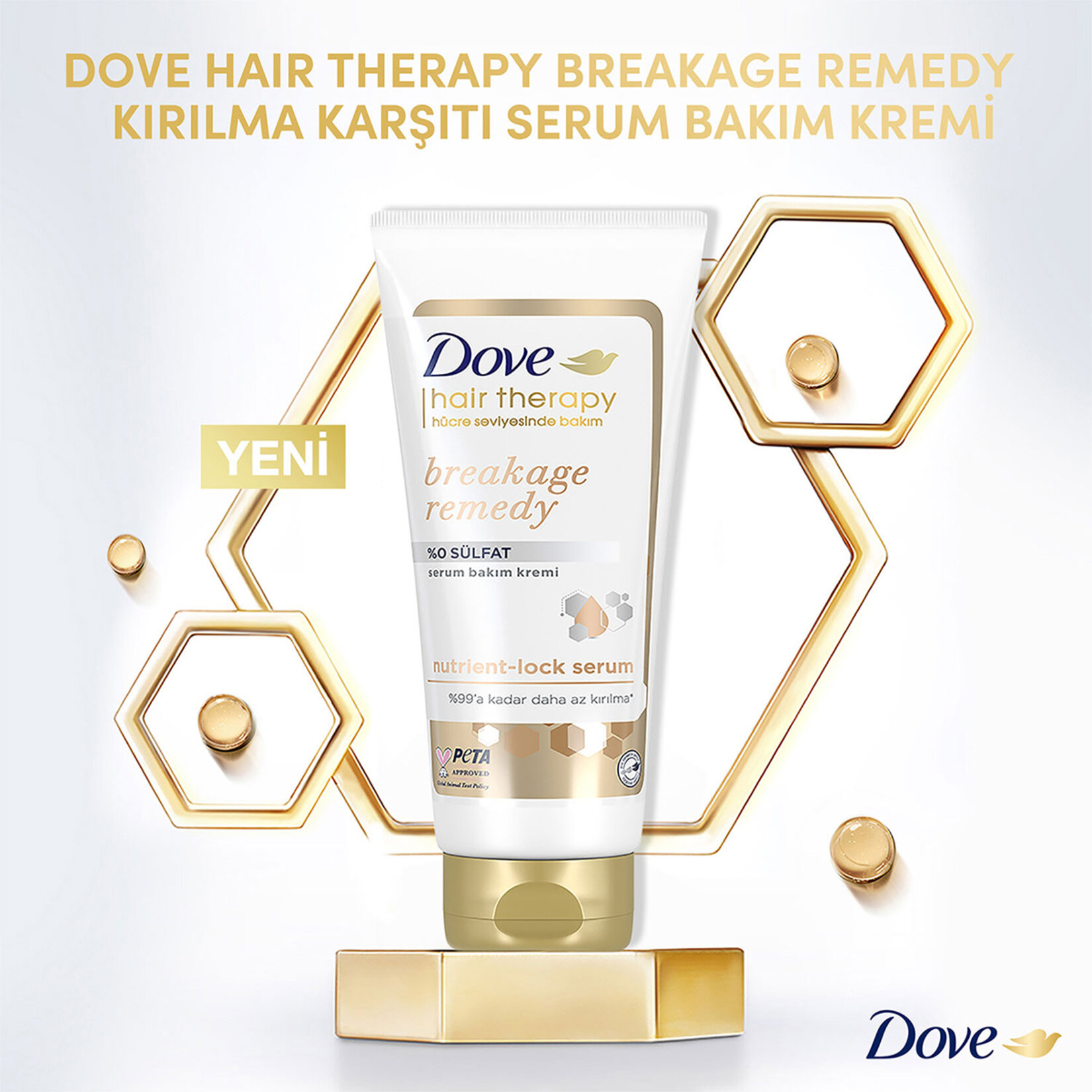 Dove Sülfatsız Serum Saç Bakım Kremi Breakage Remedy 170 ml - Görsel 3