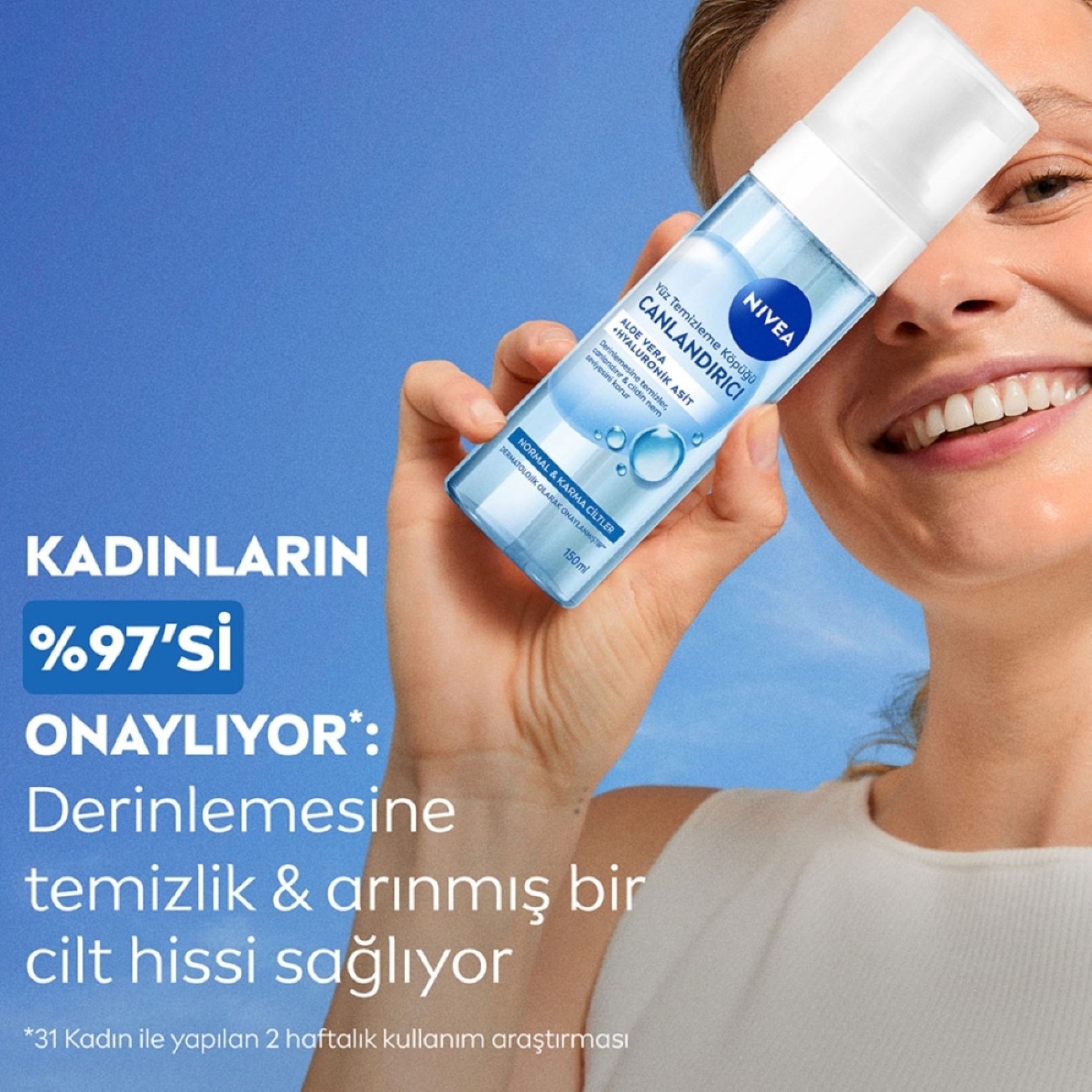 NIVEA Canlandırıcı Yüz Temizleme Köpüğü 150 Ml - Görsel 3