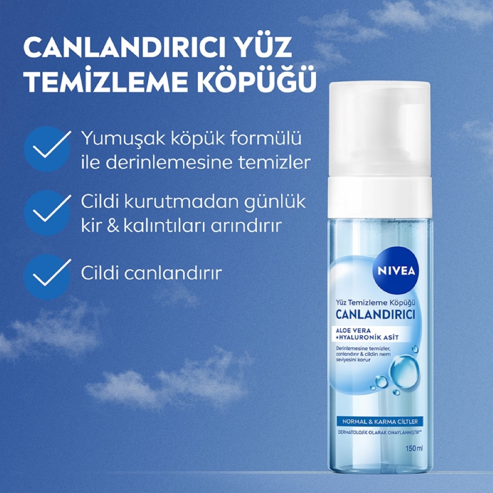 NIVEA Canlandırıcı Yüz Temizleme Köpüğü 150 Ml - Görsel 4