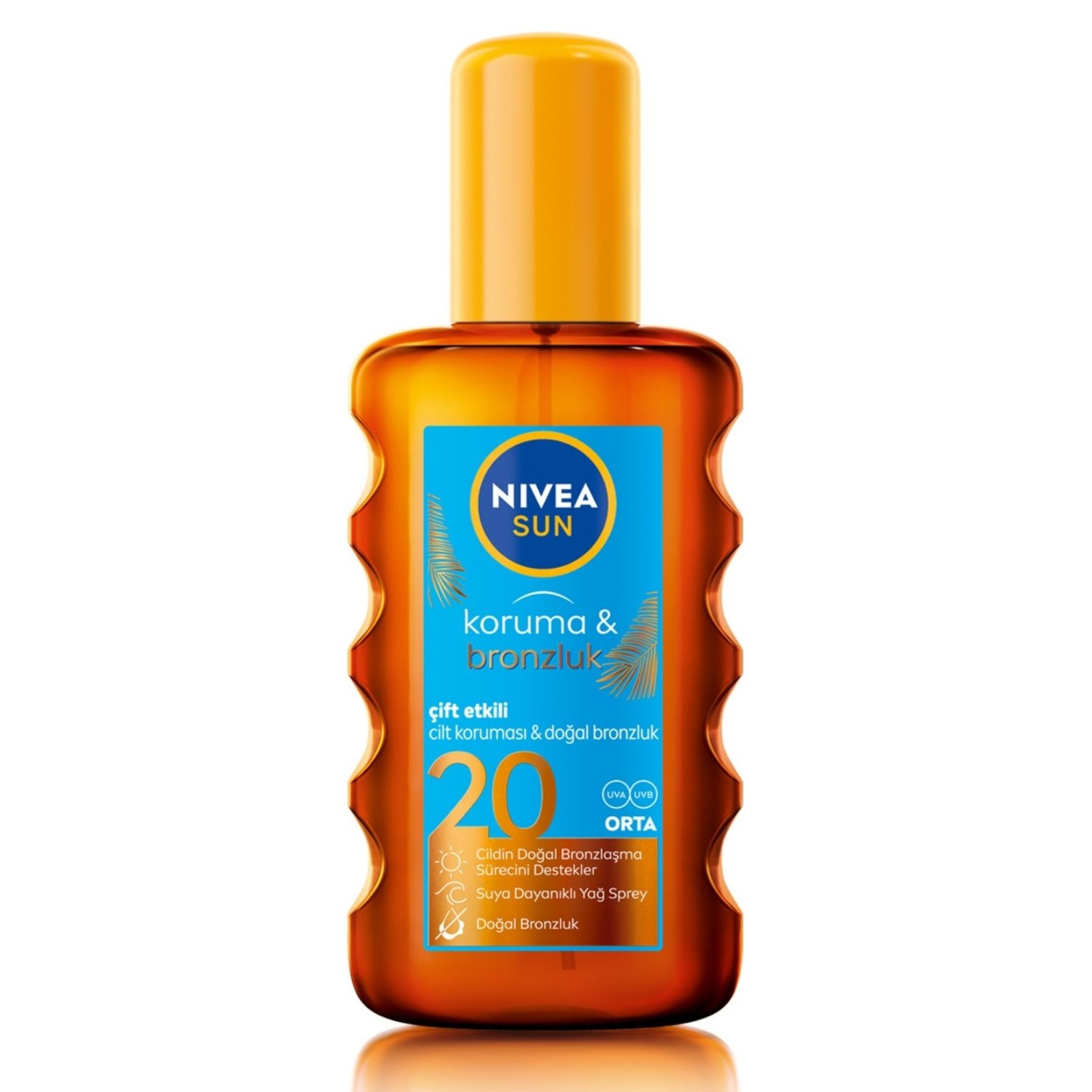 NIVEA SUN SPF20 Güneş Koruyucu ve Bronzlaştırıcı Vücut Yağ Spreyi 200 Ml - Görsel 1
