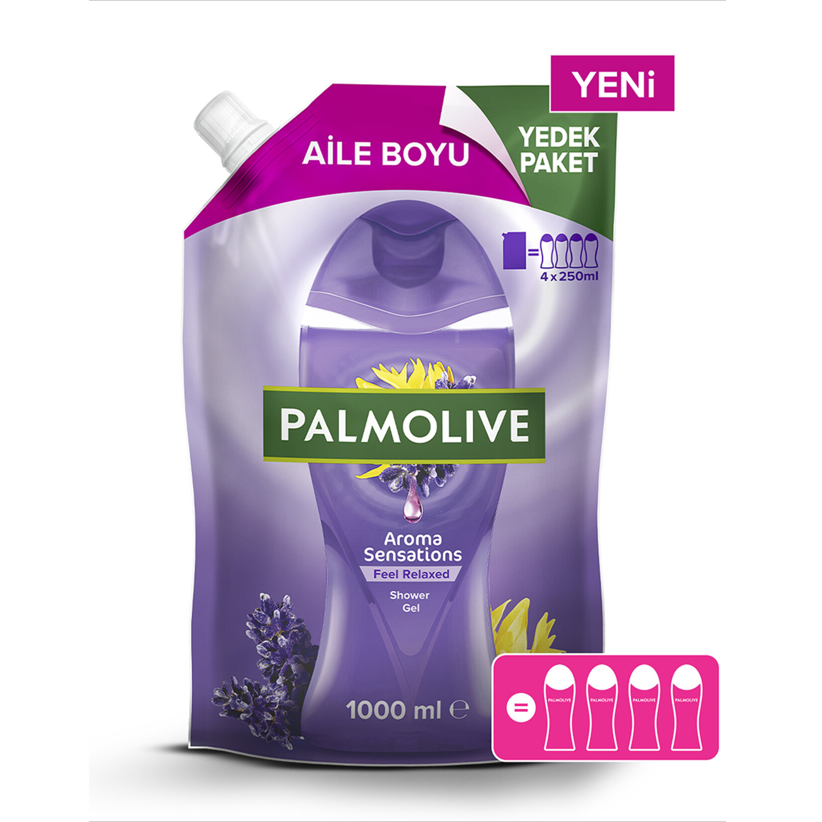 Palmolive Aroma Sensations Feel Relaxed Aile Boyu Yedek Paket Duş Jeli 1000 Ml - Görsel 1