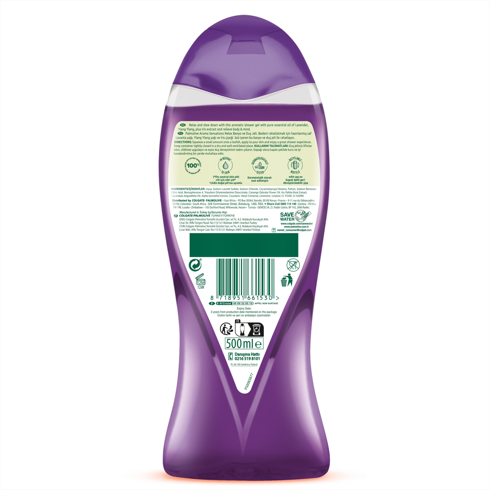 Palmolive Aroma Sensations Relax Duş Jeli 500 Ml - Görsel 3