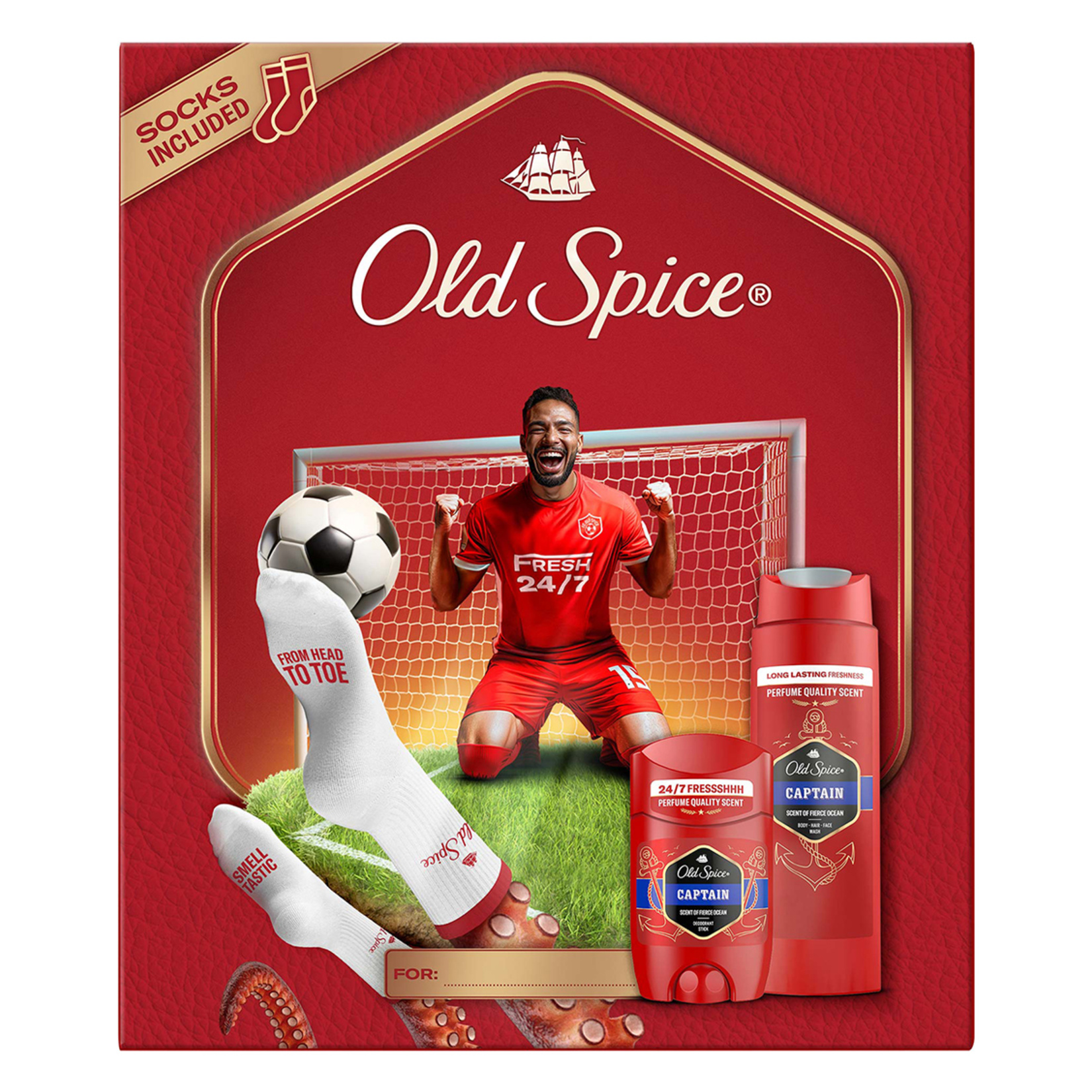 Old Spice Captain Çoraplı Hediye Kutusu 250 Ml + 50 Ml - Görsel 1