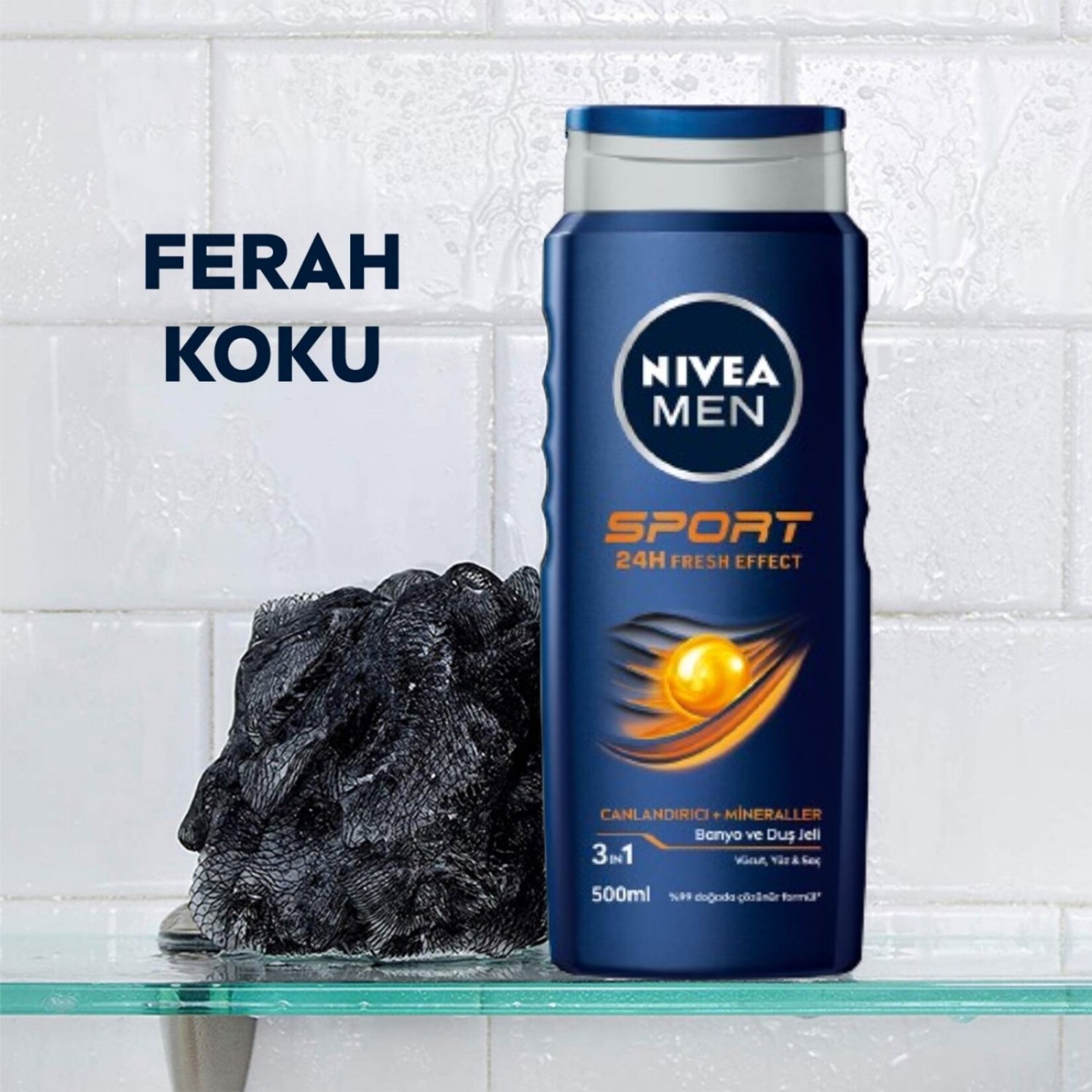 Nivea Sport Duş Jeli 500Ml Erkek - Görsel 5