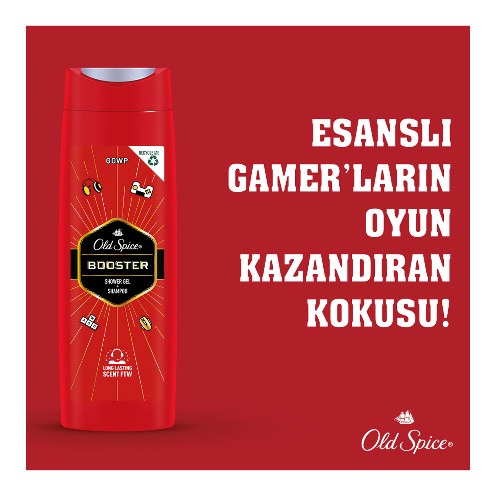 Old Spice Duş Jeli 400 ml Booster - Görsel 4