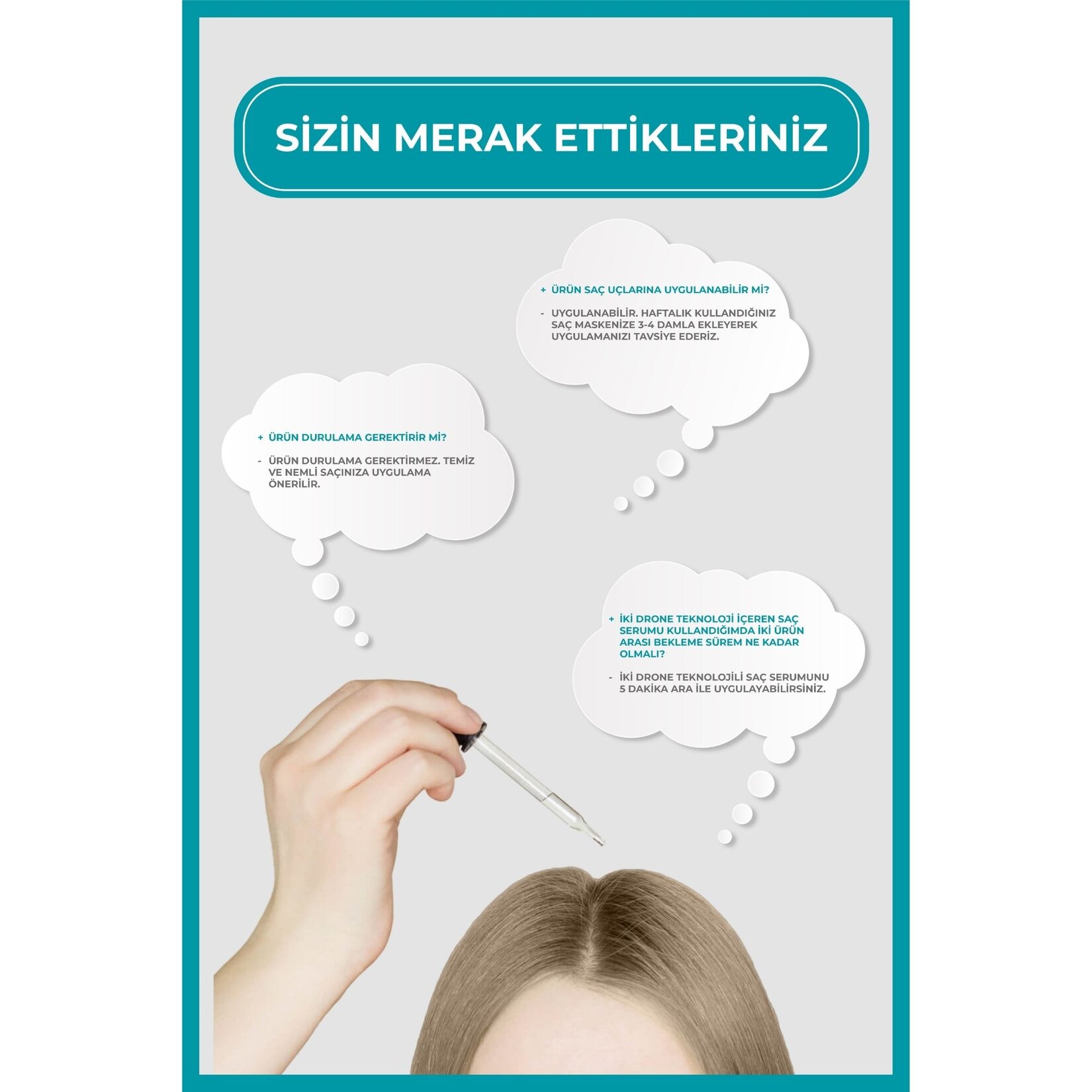 the fair. Drone Targeted Kepek Karşıtı Vegan Argan Serum 50ML - Görsel 5