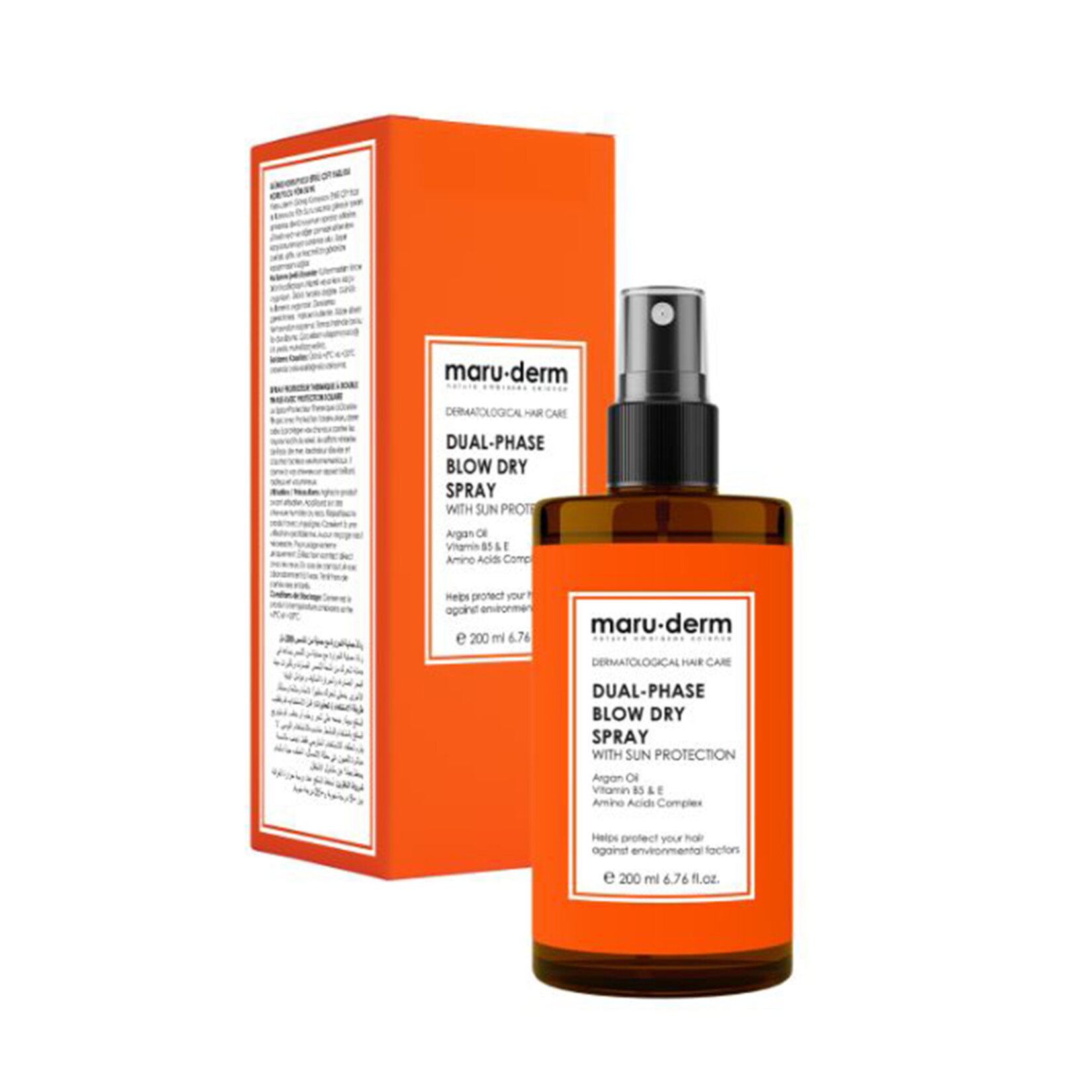 Maruderm Çift Fazlı Isı ve Güneş Koruyucu Fön Su 200 Ml