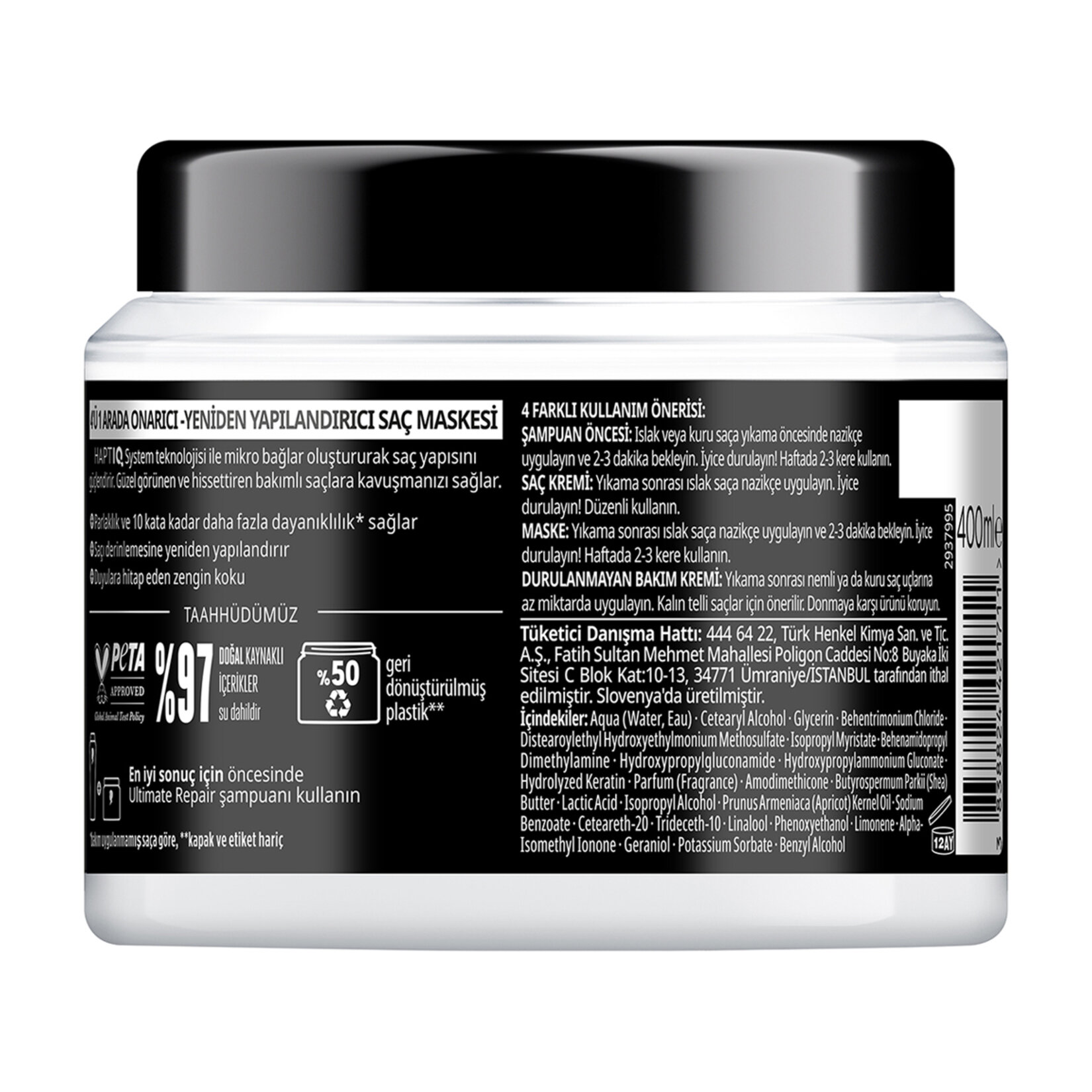 Gliss Ultimate Repair Saç Bakım Maskesi 400 Ml - Görsel 2