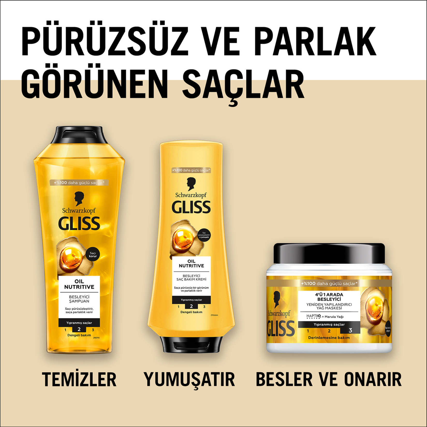 Gliss Nutritive Saç Bakım Maskesi 400Ml - Görsel 7