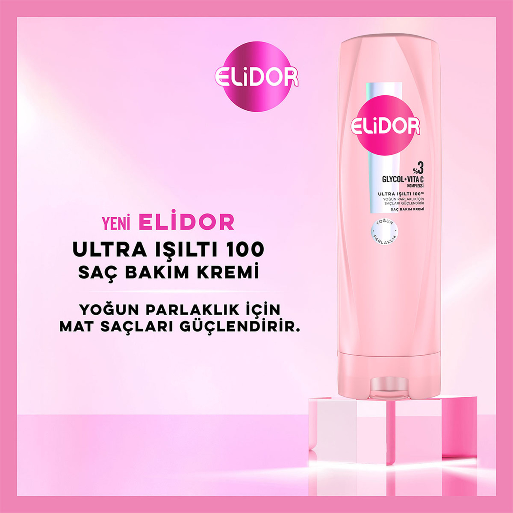 Elidor Saç Bakım Kremi Ultra Işıltı 350 Ml - Görsel 3