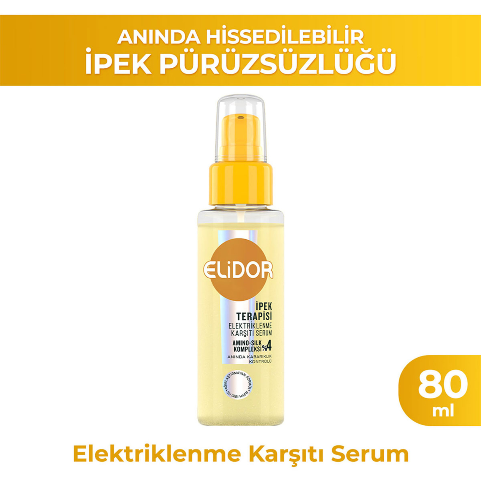 Elidor İpek Terapisi Elektriklenme Karşıtı Serum 80 Ml - Görsel 5