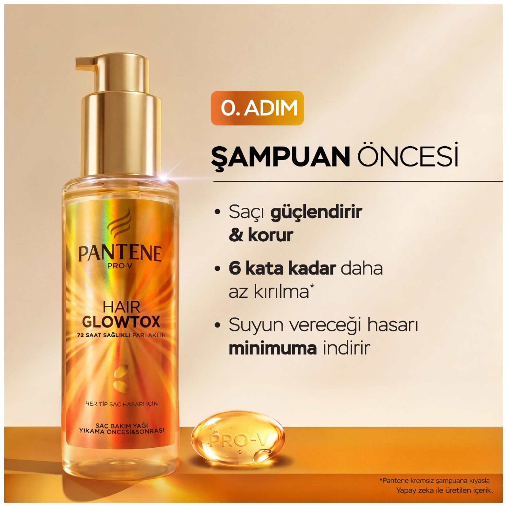 Pantene Glowtox Saç Bakım Yağı 100 Ml - Görsel 4