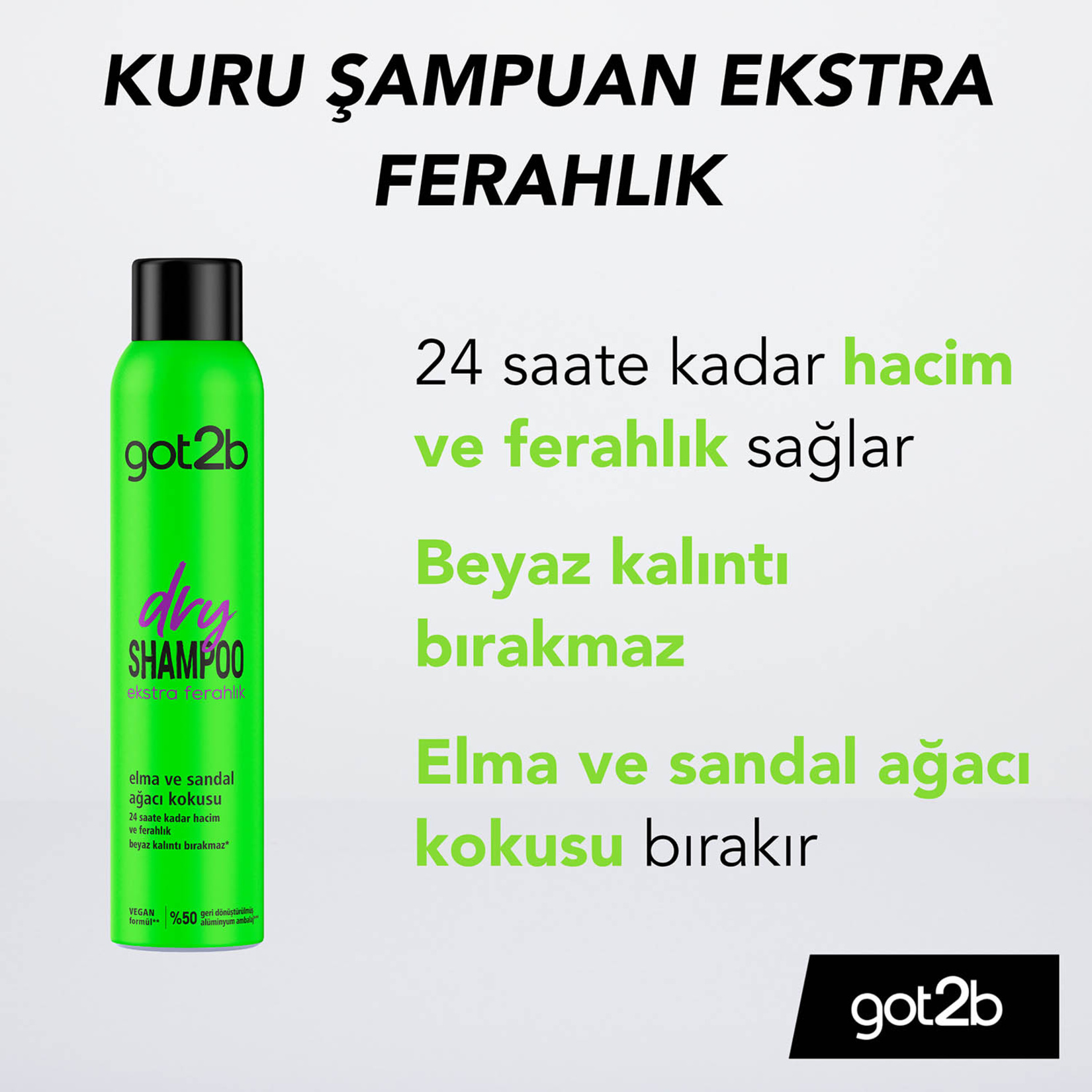 Got2b Ekstra Ferahlık Kuru Şampuan 200 Ml - Görsel 2