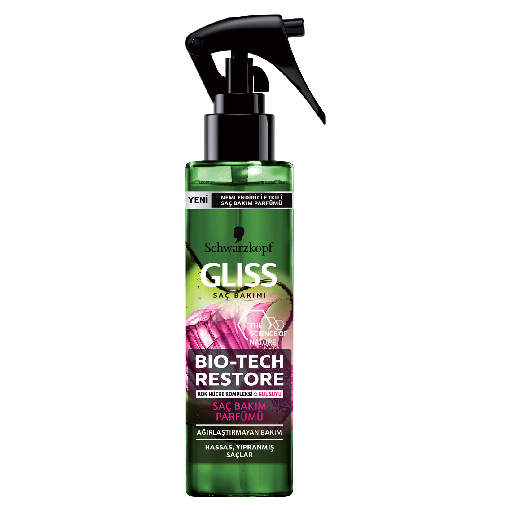 Gliss Bio-Tech Restore Güçlendirici Saç Parfümü - Kök Hücre Kompleksi ve Gül Suyu ile 100 ml