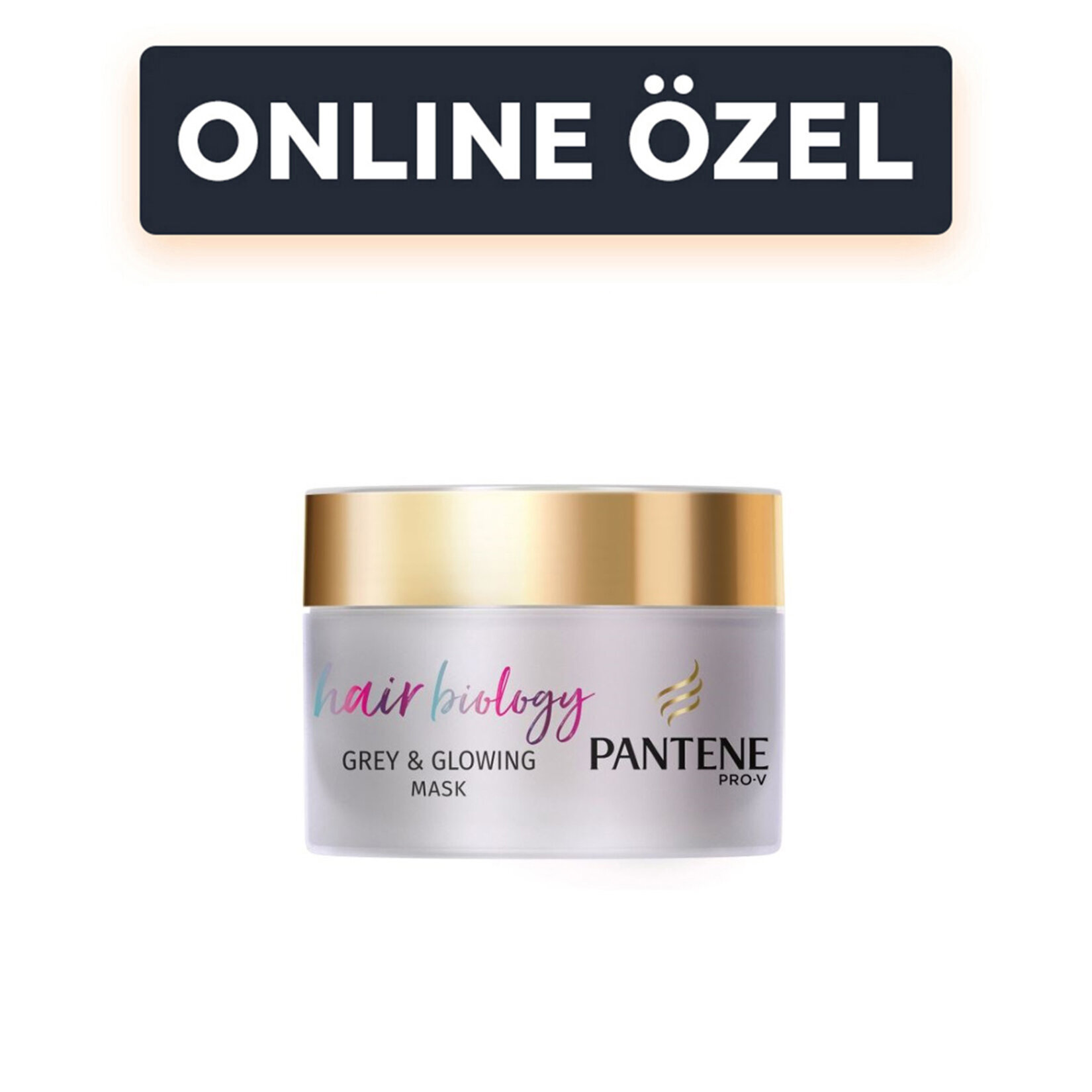Pantene Hair Biology Renk Canlandırıcı ve Parlaklaştırıcı Maske Sarı ve Gri Saçlar İçin 160 ml - Görsel 1