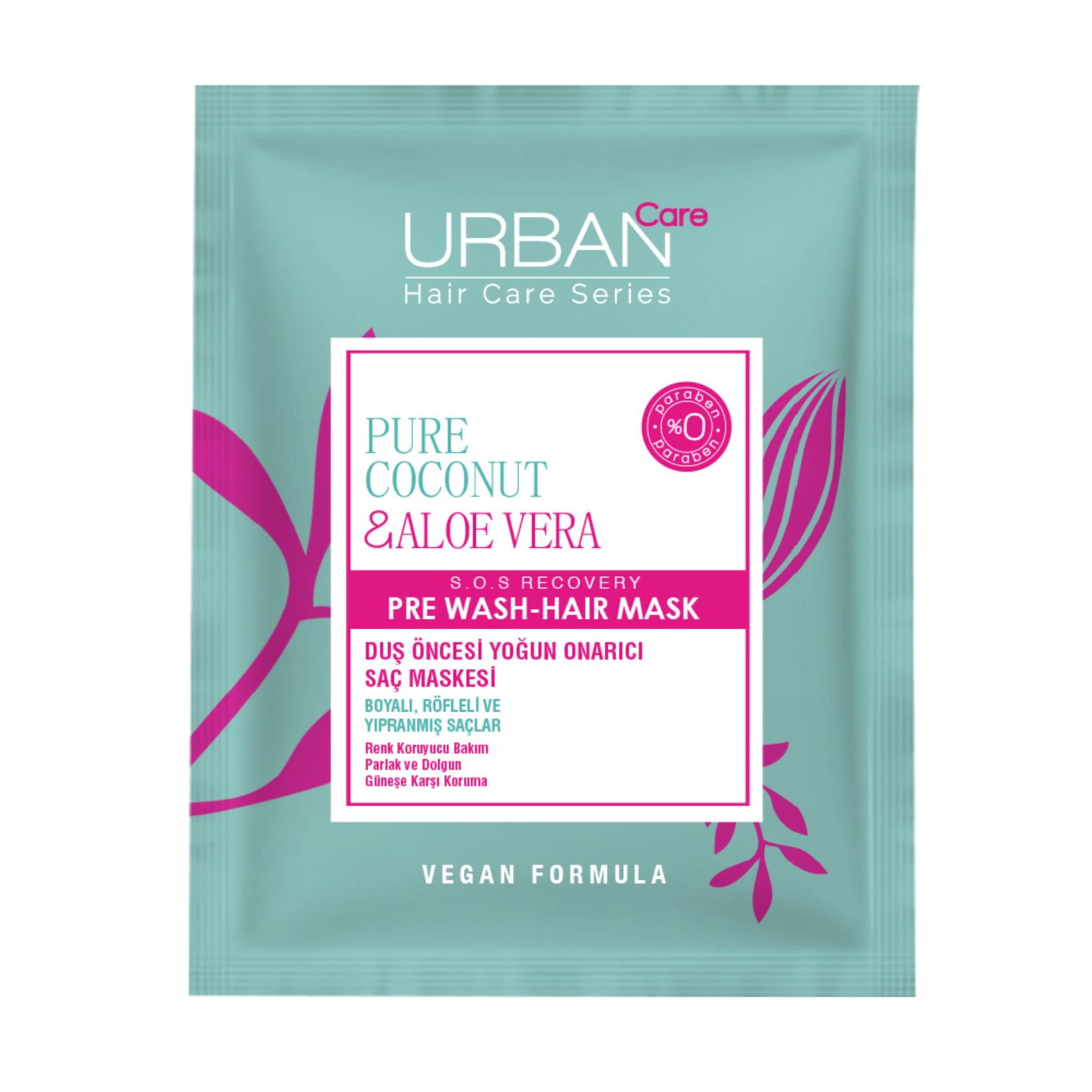 Urban Care Pure Coconut Aloe Vera Saç Maskesi 50Ml - Görsel 1