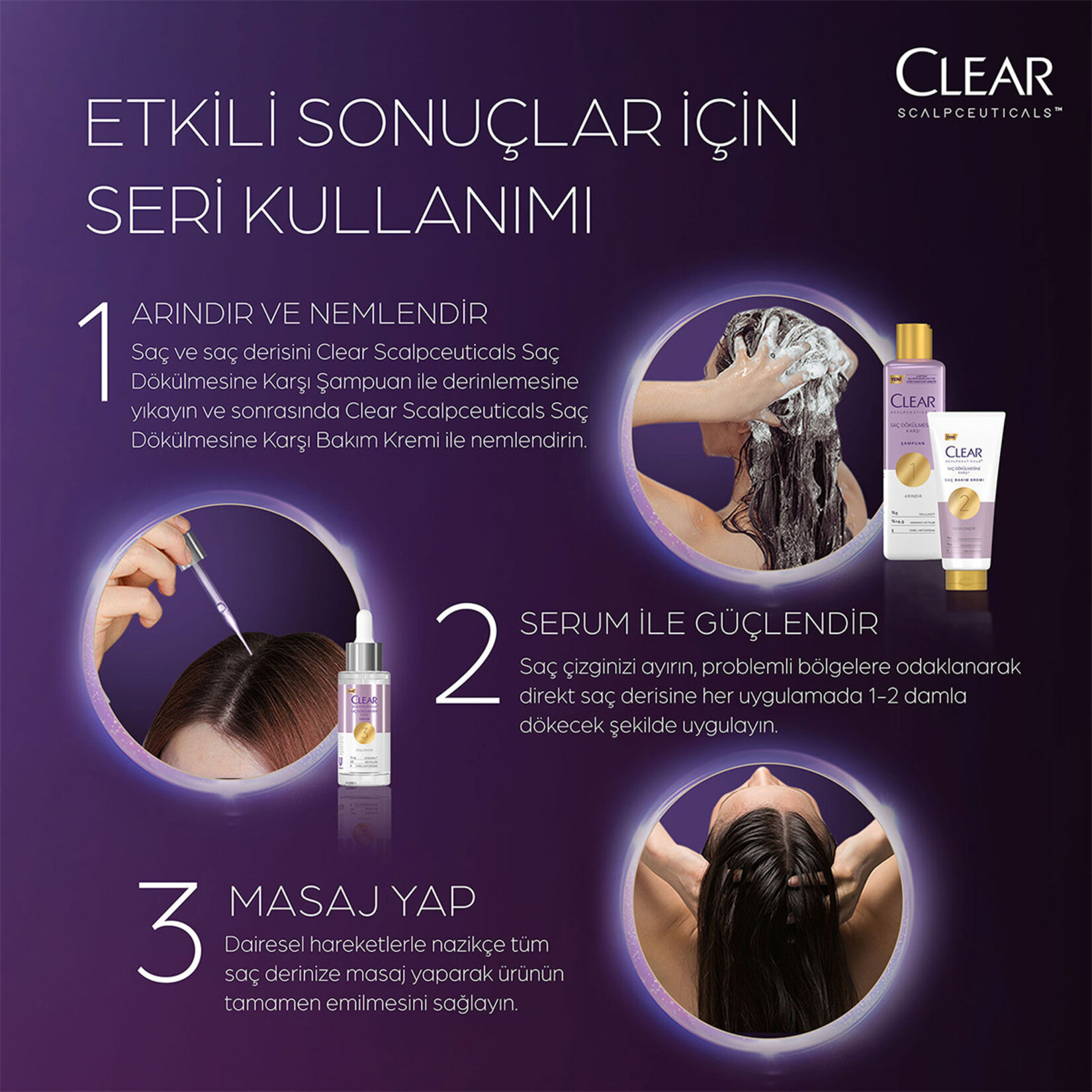 Clear Scalpceuticals Saç Dökülmesine Karşı Şampuan 300 ml - Görsel 4