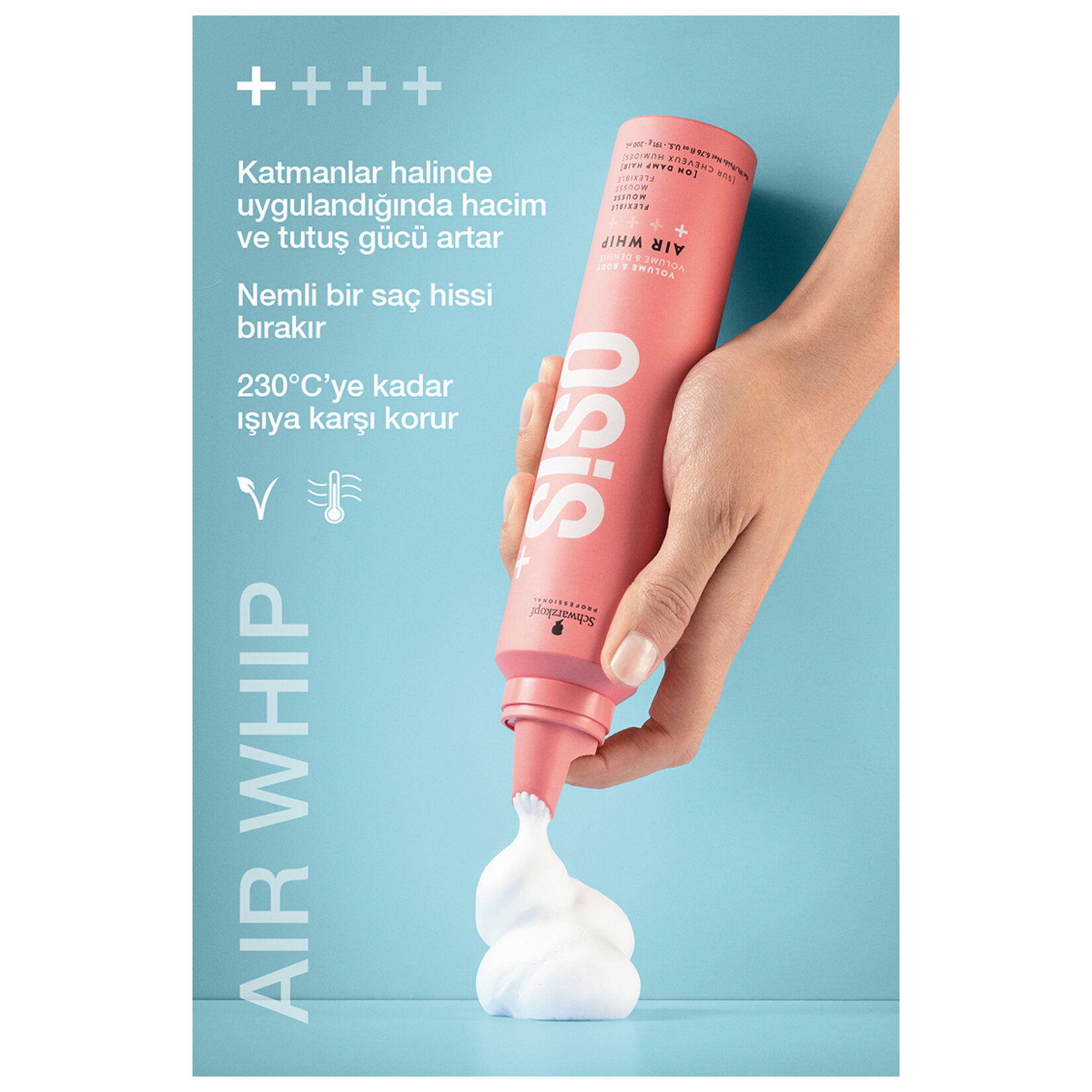 Osis+ Air Whip Esnek Köpük 200 Ml - Görsel 2