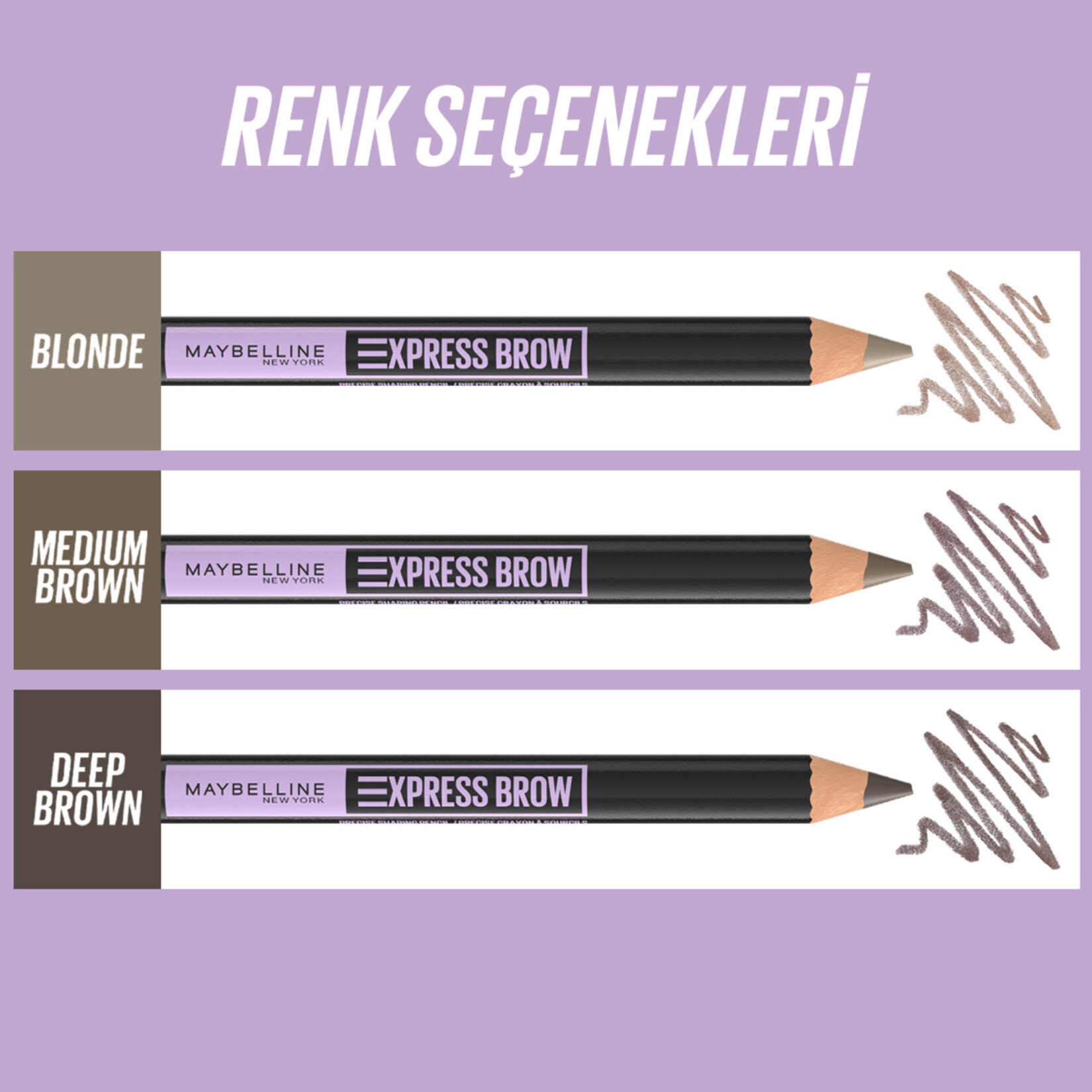Maybelline New York Express Brow Kaş Kalemı 05 Deep Brown - Görsel 4