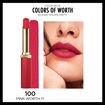 L'Oréal Paris Color Riche Colors of Worth Intense Volume Matte Ruj - 100 Pink Worth It - Görsel 4
