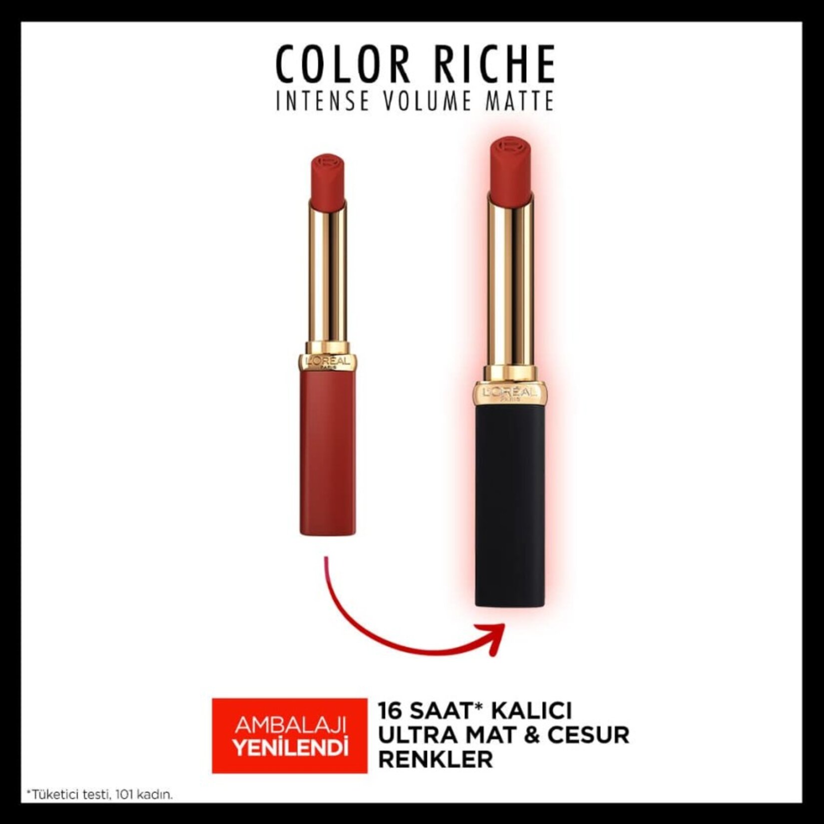 L'Oréal Paris Color Riche Colors of Worth Intense Volume Matte Ruj - 200 Orange Stand Up - Görsel 5