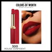 L'Oréal Paris Color Riche Colors of Worth Intense Volume Matte Ruj - 300 Rouge Confident - Görsel 4