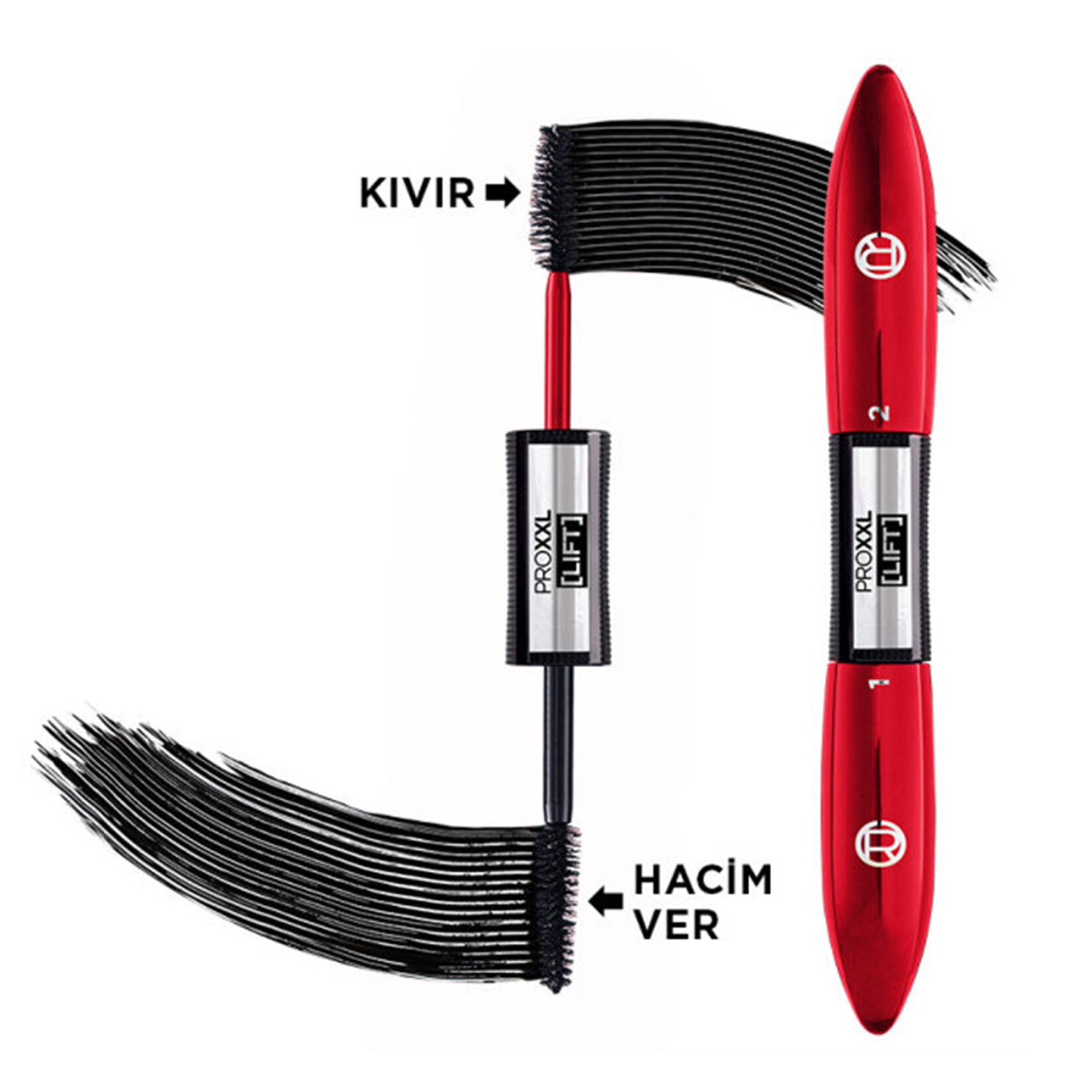 L'Oréal Paris Pro XXL Lift Çift Taraflı Maskara - Kirpik Lifting Etkisi - Görsel 1