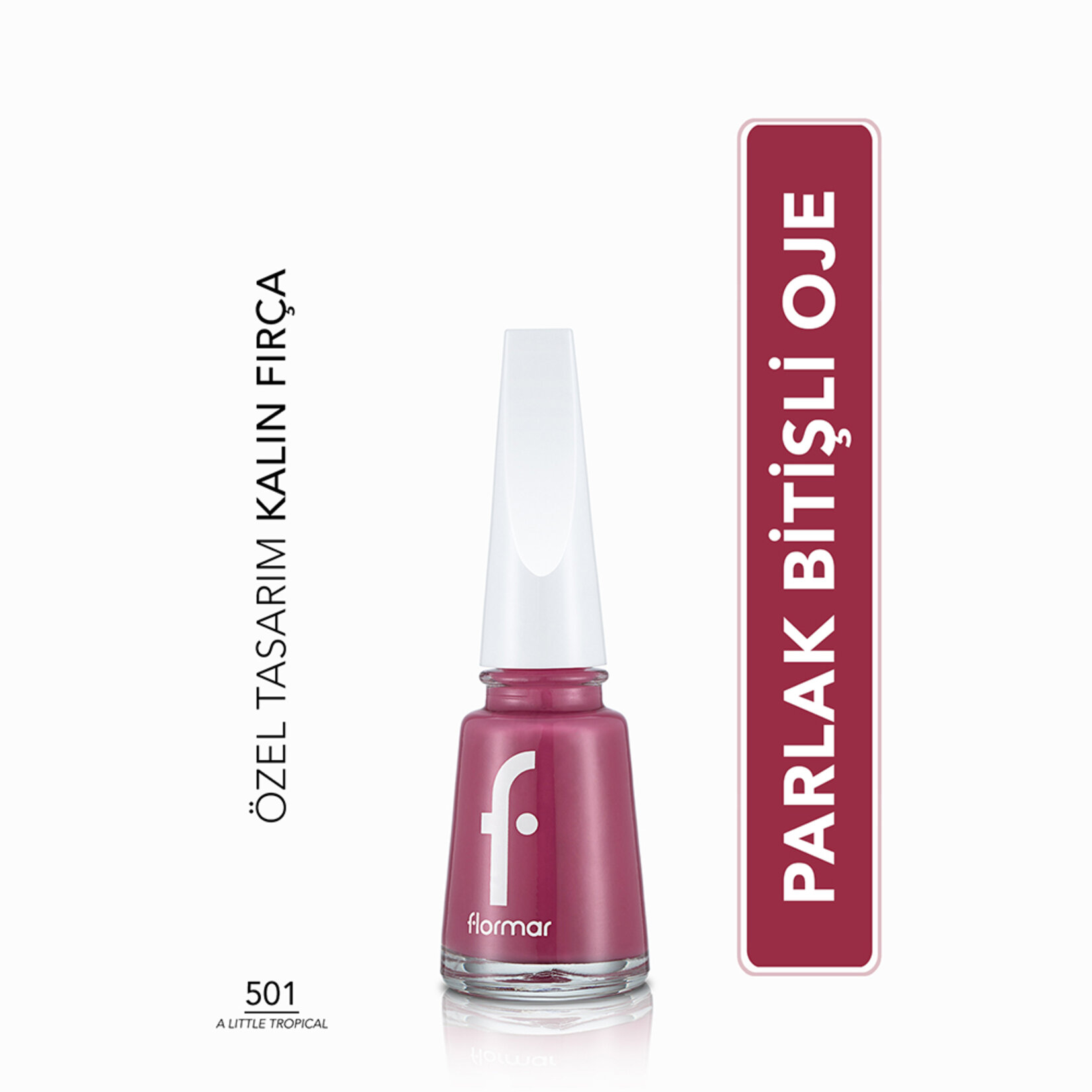 Flormar Nail Enamel Uzun Süre Kalıcı Besleyici Oje - 501 A Little Tropical - Görsel 2