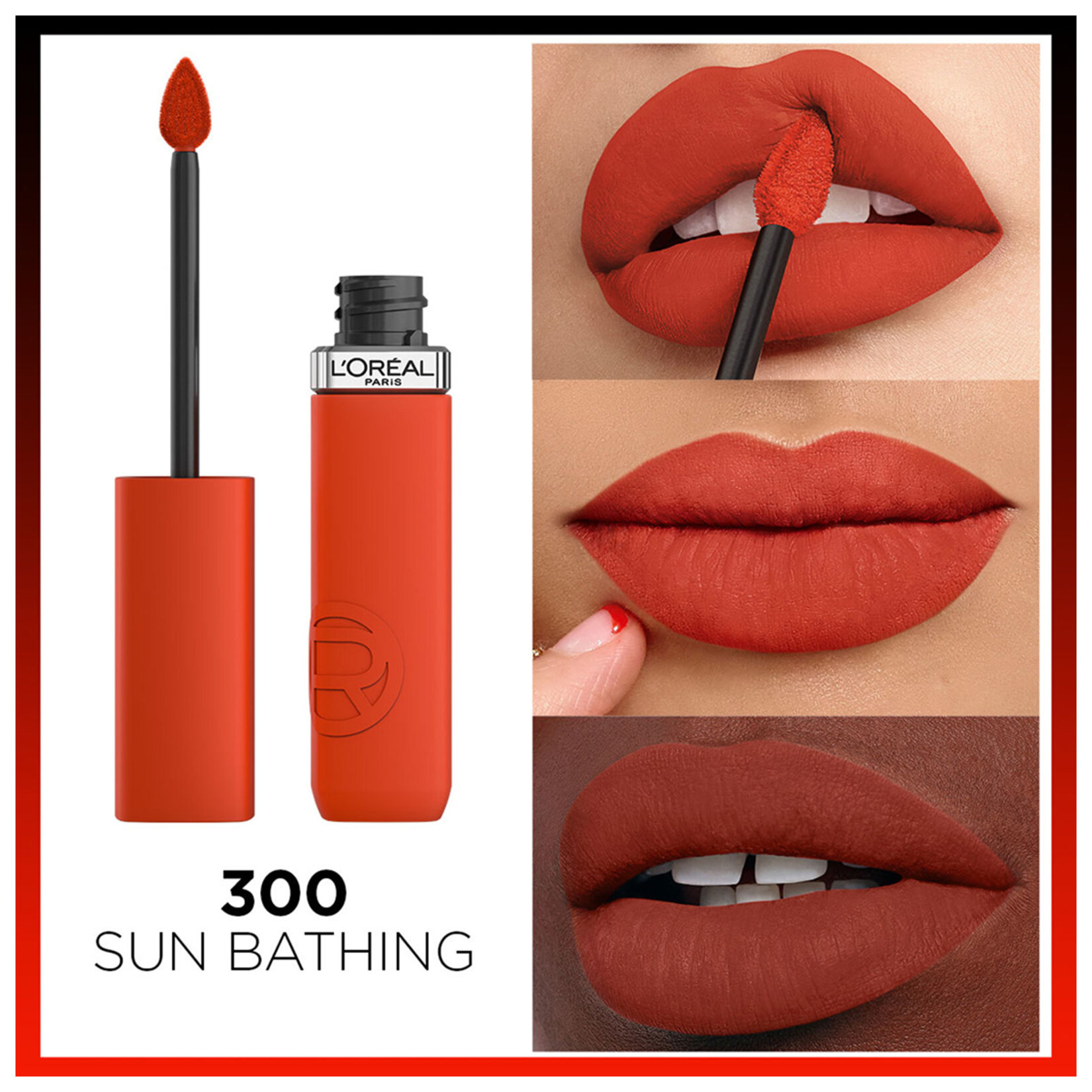 L'Oréal Paris Matte Resistance Likit Mat Ruj 300 Sun Bathing - Görsel 3