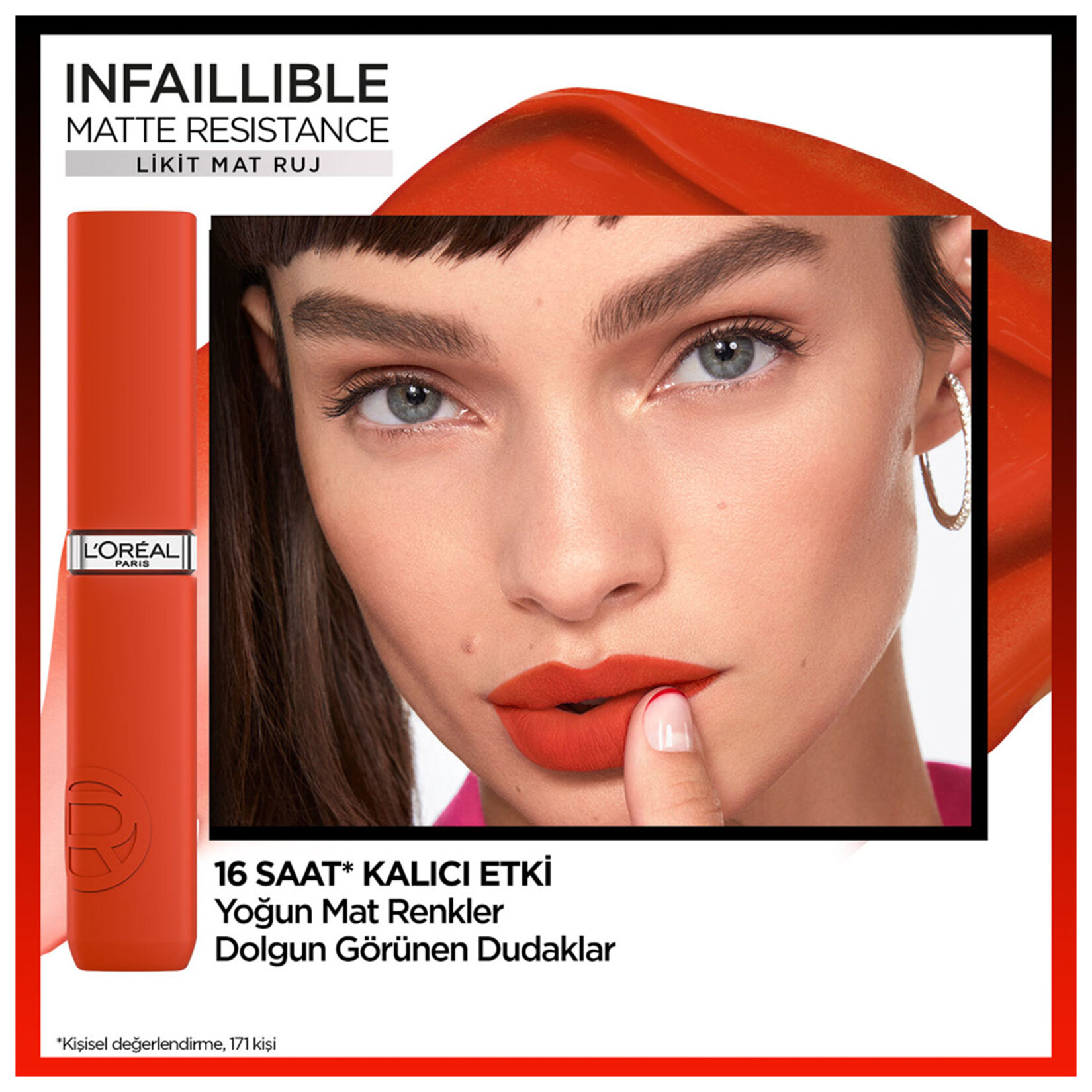 L'Oreal Paris Matte Resistance Likit Mat Ruj 210 Tropic Vacay - Görsel 4