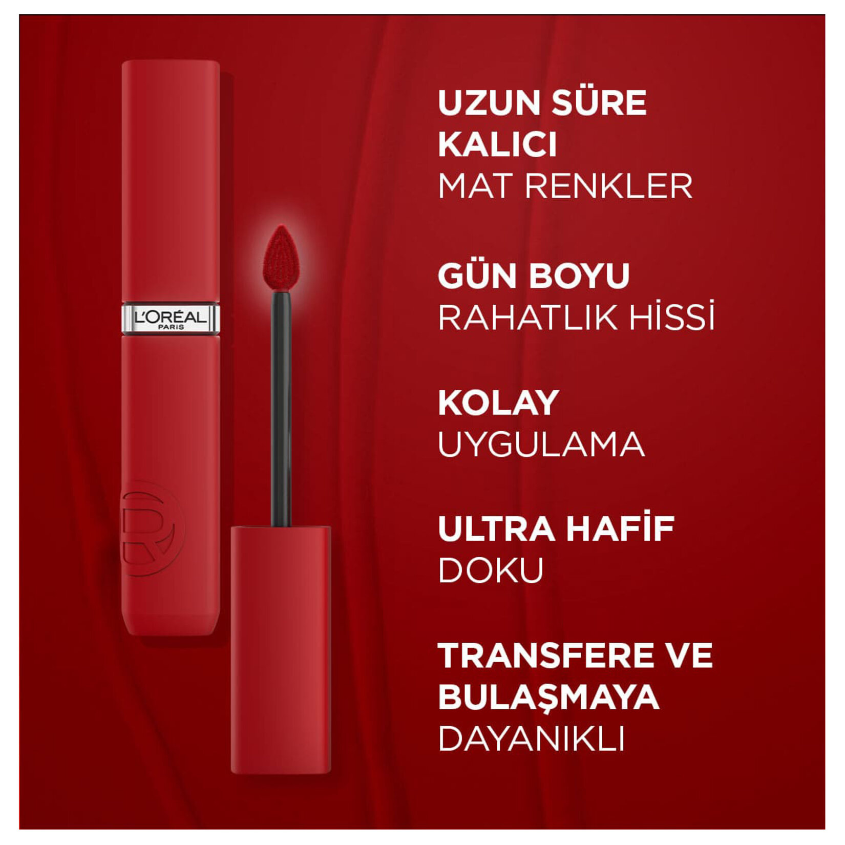 L'Oreal Paris Matte Resistance Likit Mat Ruj 400 Spill Tea - Görsel 2