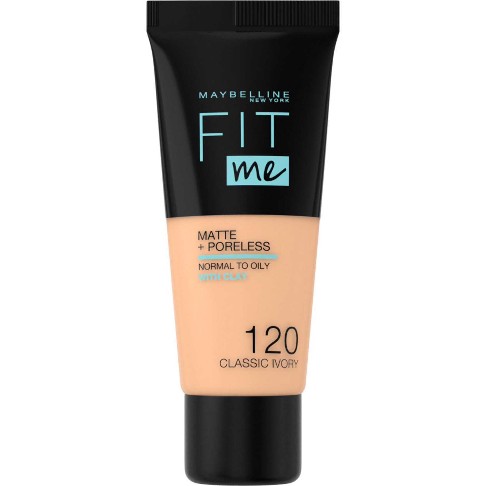 Maybelline New York Fit Me Matte+Poreless Fondöten - 120 Classic Ivory - Görsel 1