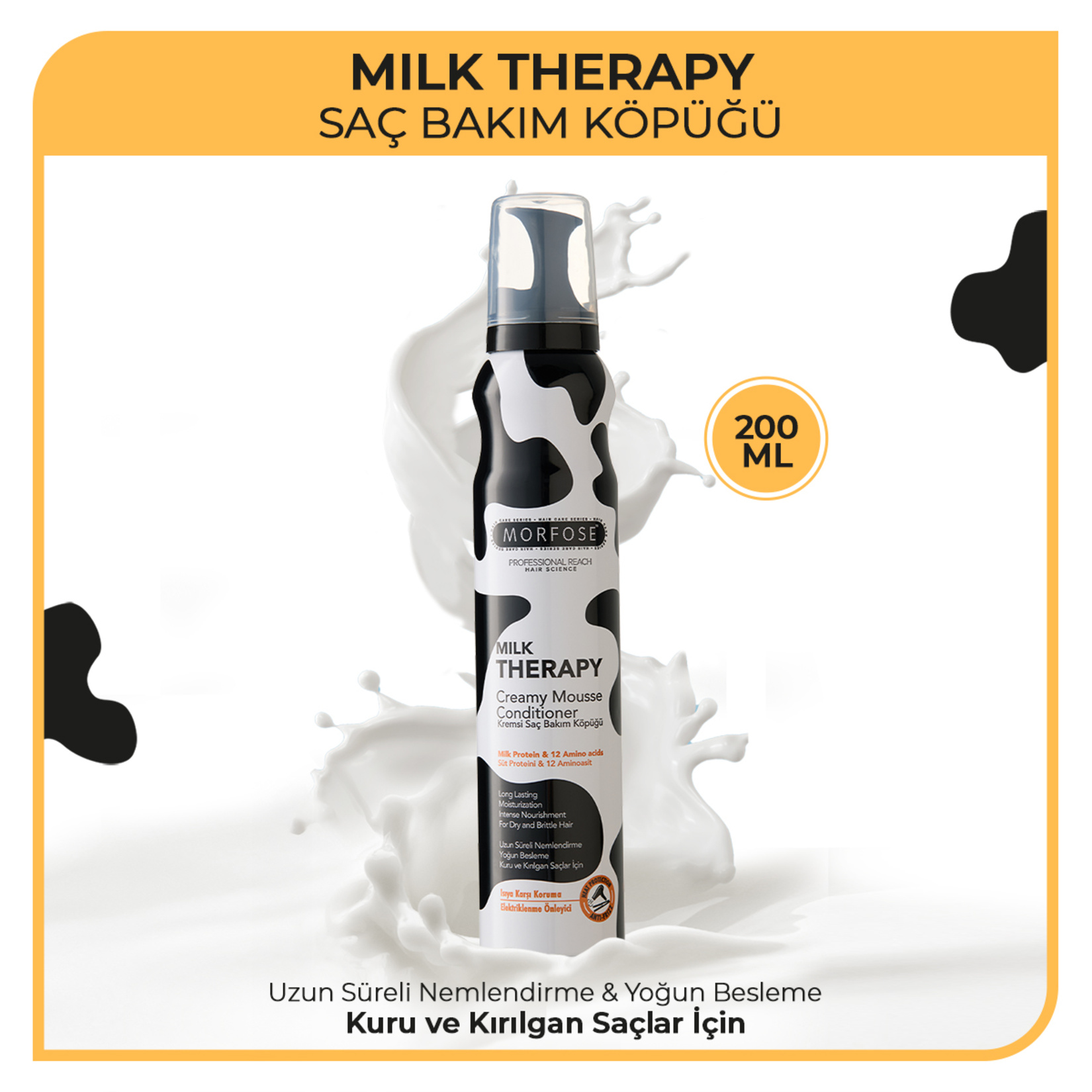 Morfose Milk Therapy Saç Köpüğü 200 Ml - Görsel 2